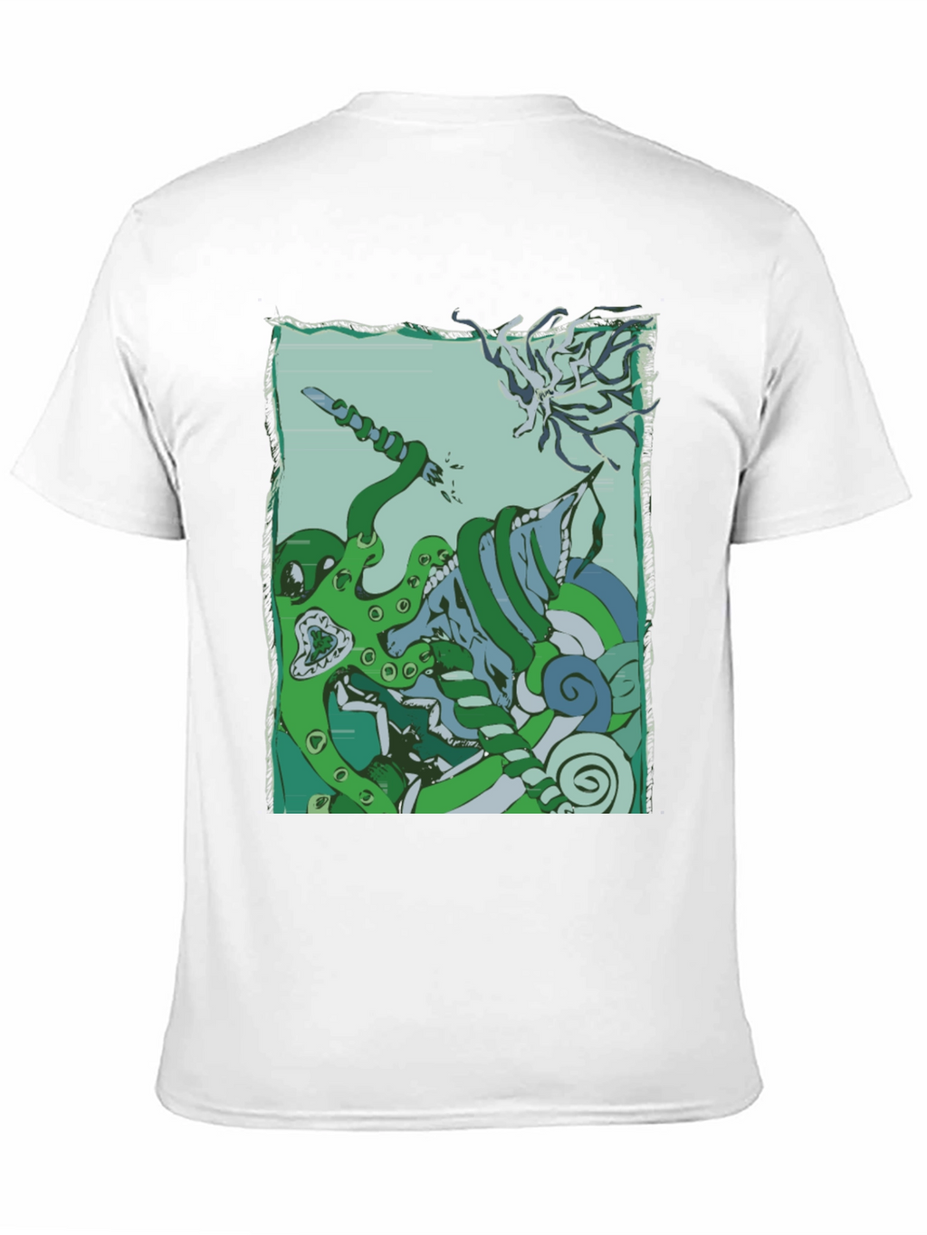 Kraken vs. Cthulhu Graphic Tee - Mythical Sea Battle