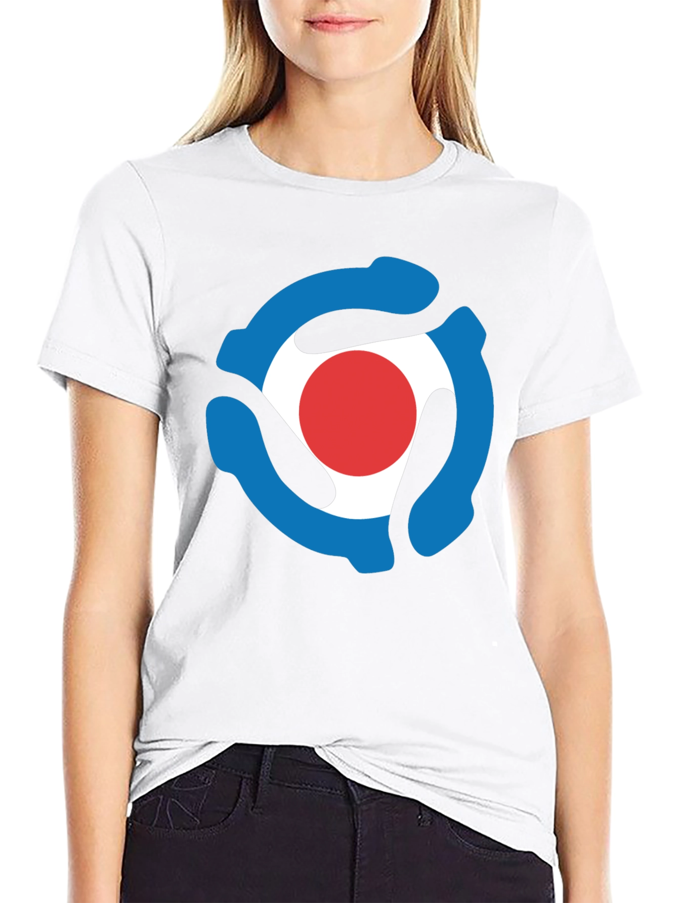 Retro Record Adapter T-Shirt - Black