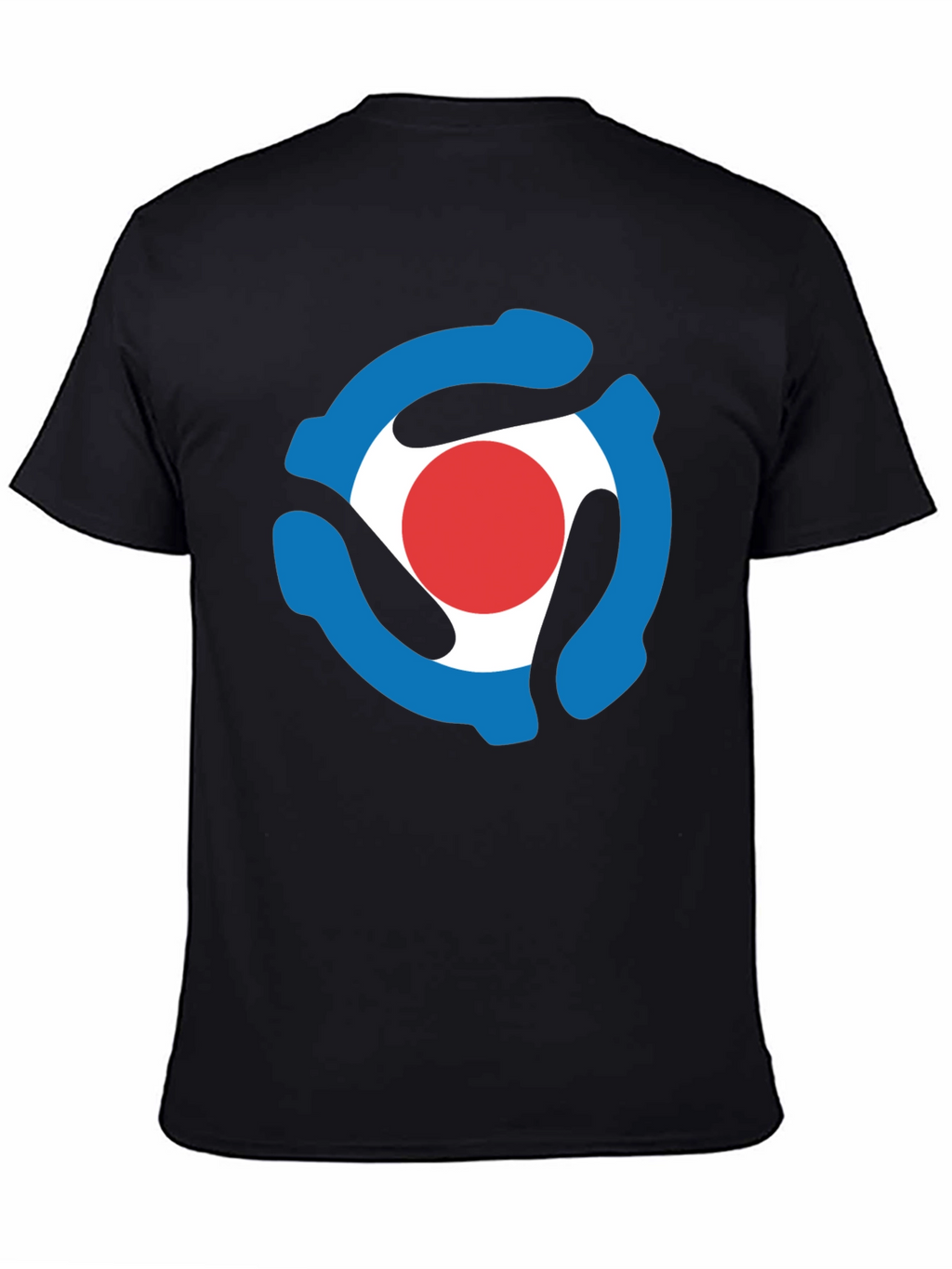 Retro Record Adapter T-Shirt - Black