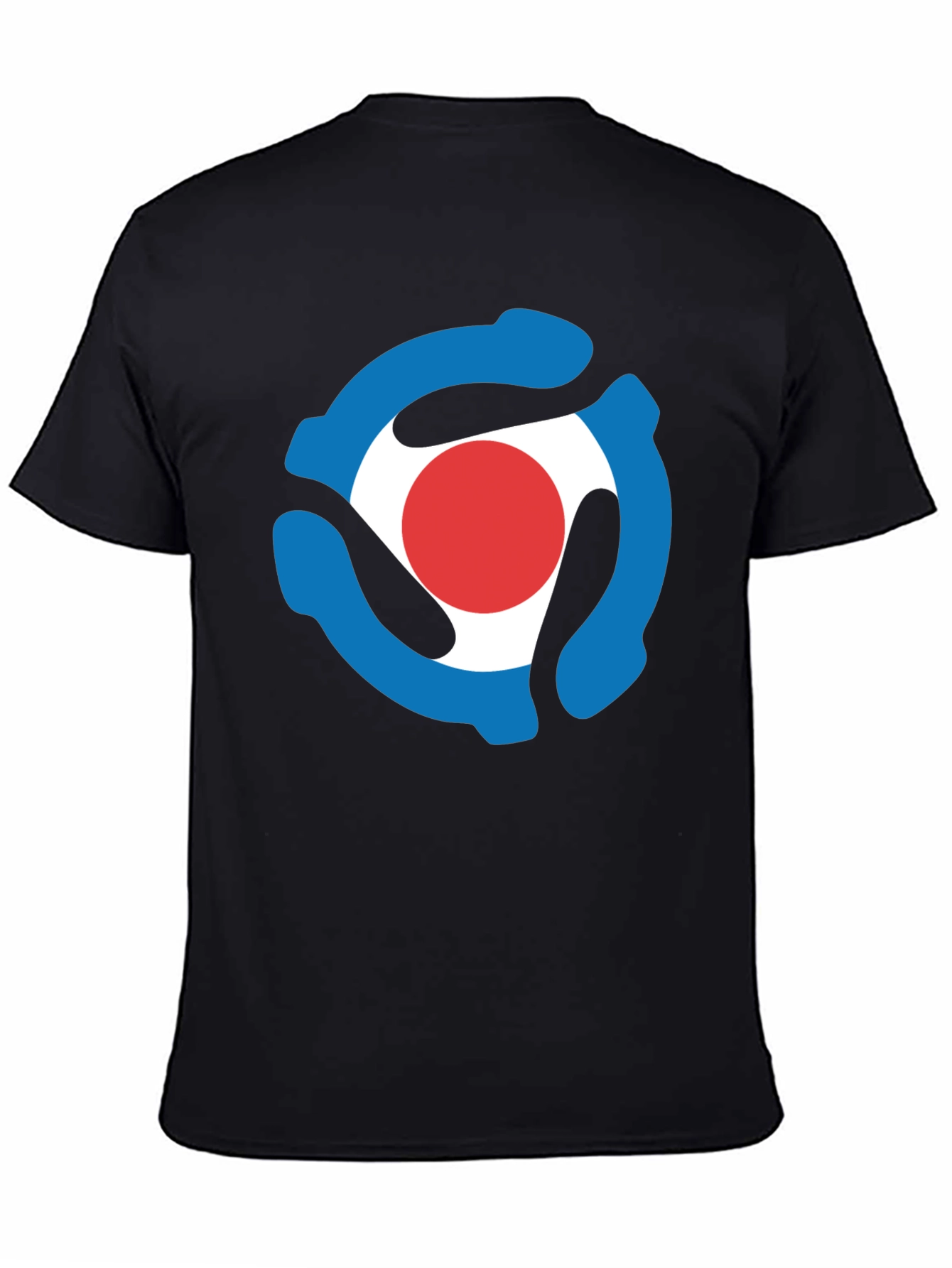 Retro Record Adapter T-Shirt - Black