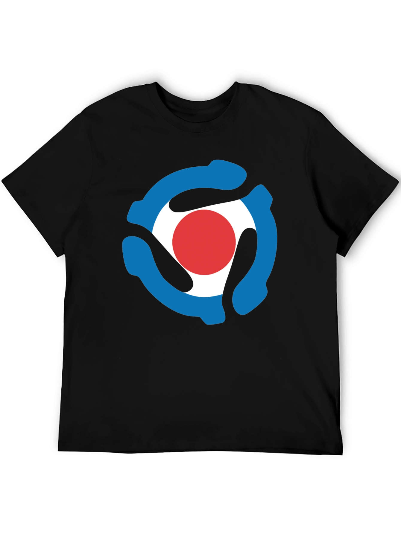Retro Record Adapter T-Shirt - Black