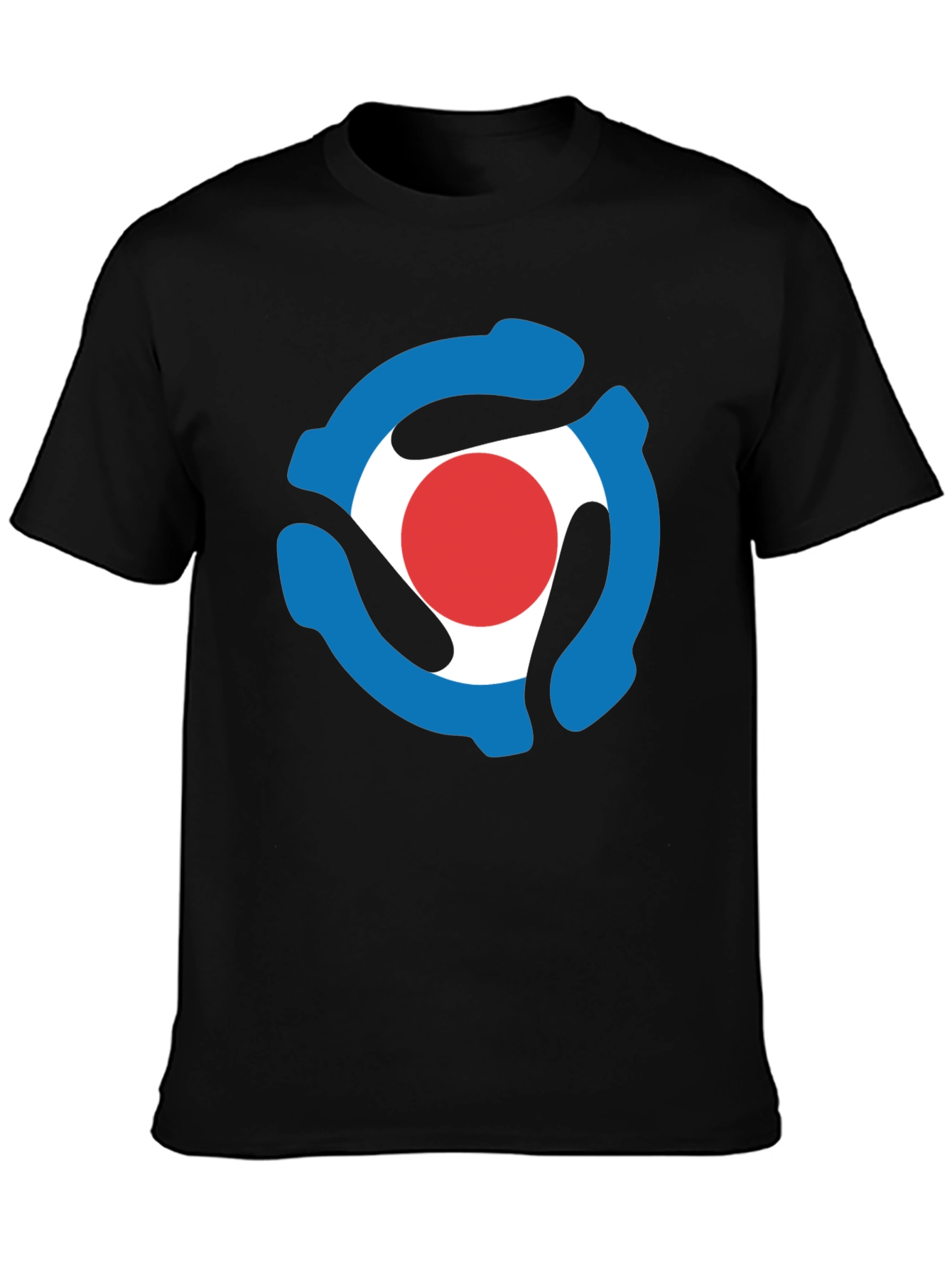 Retro Record Adapter T-Shirt - Black
