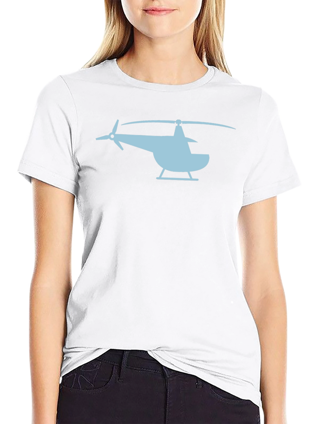 Helicopter Graphic Tee - Cool Aviation Shirt