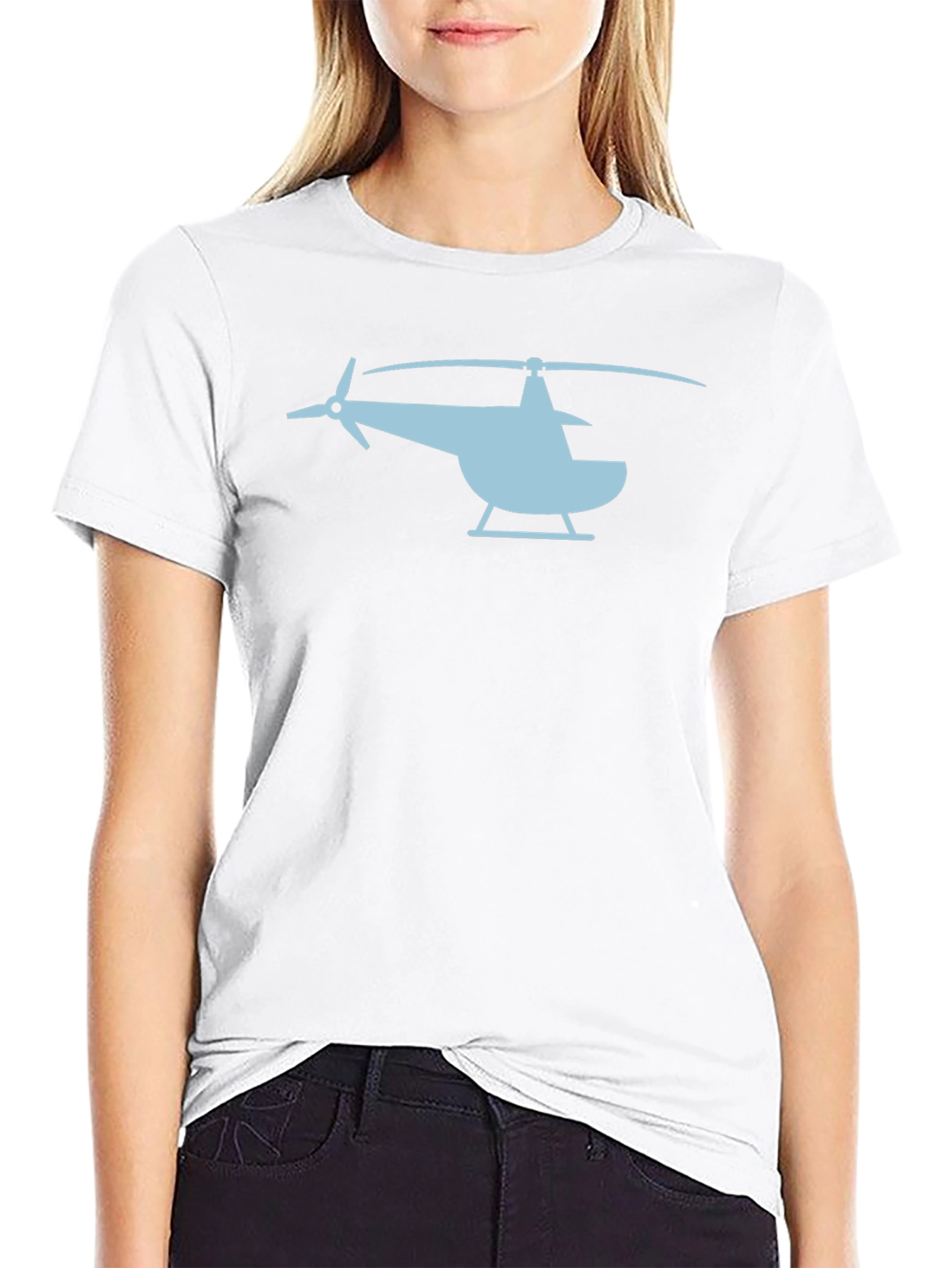 Helicopter Graphic Tee - Cool Aviation Shirt