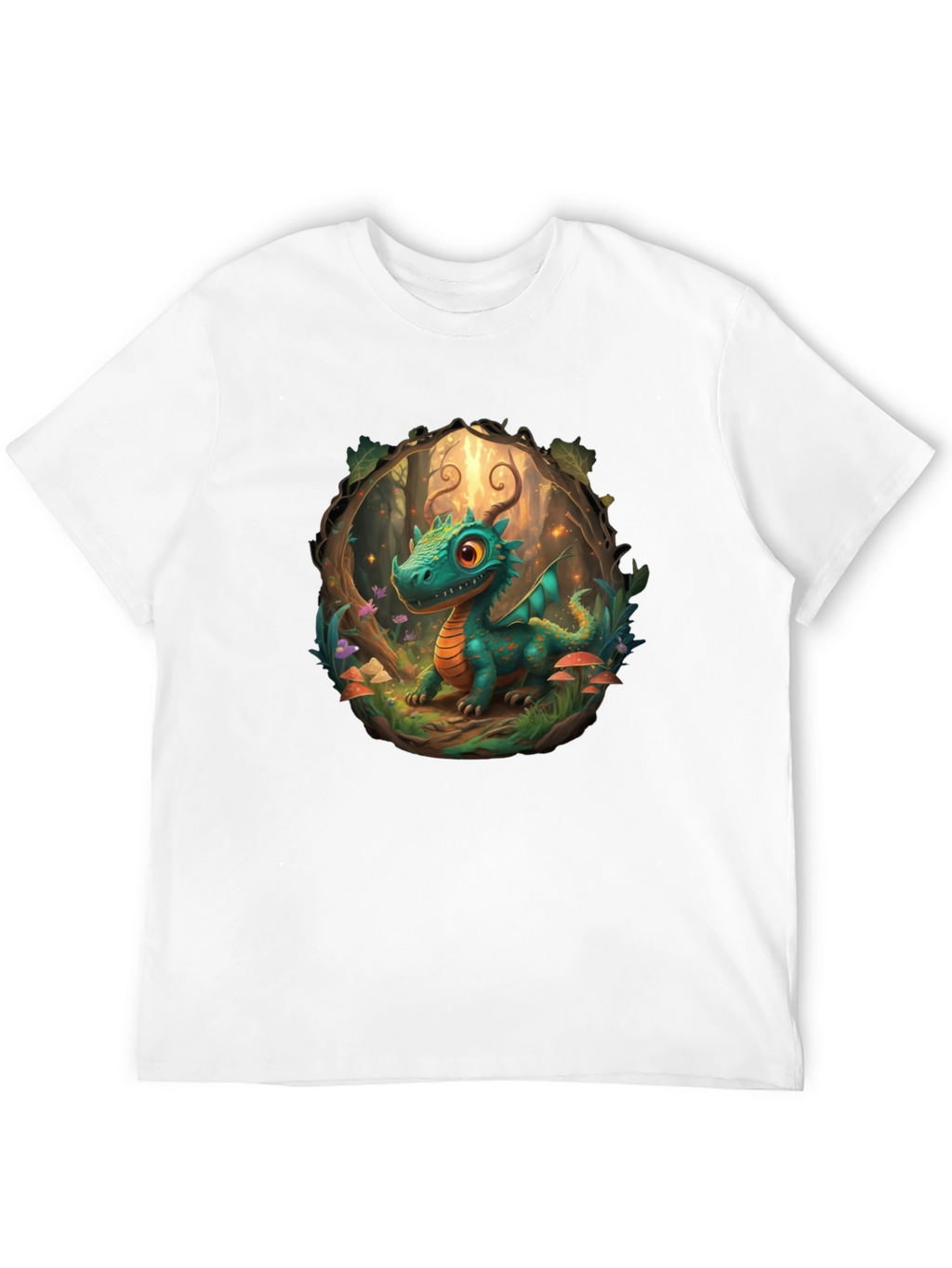 Dragon Forest T-Shirt - Cartoon Style