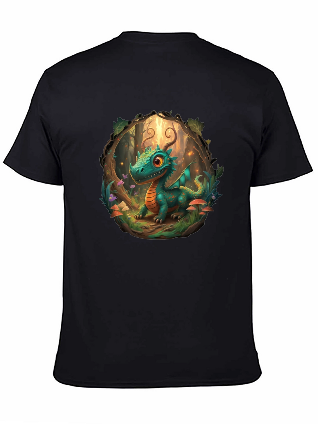 Dragon Forest T-Shirt - Cartoon Style