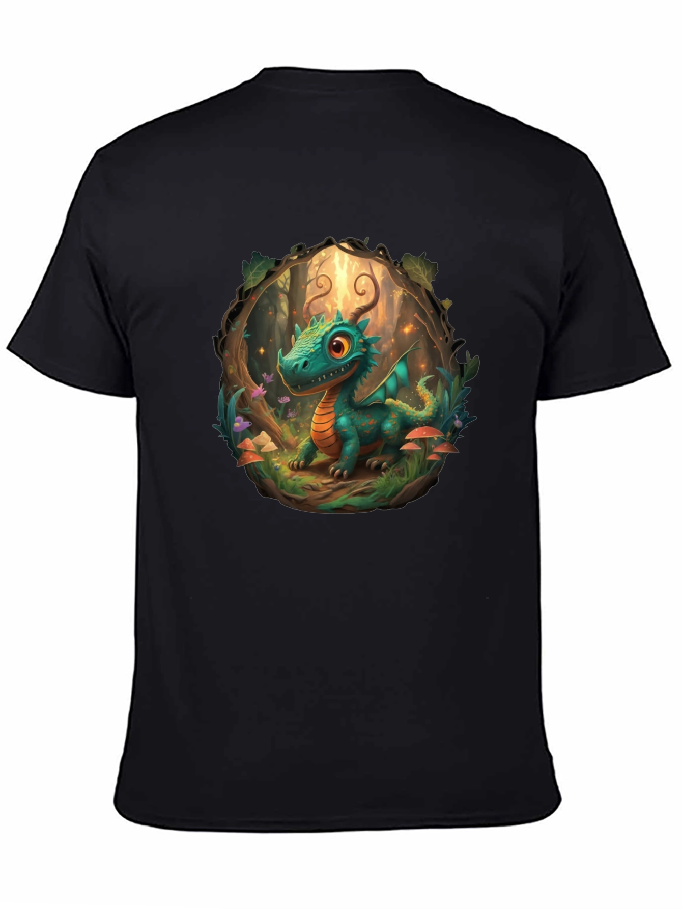 Dragon Forest T-Shirt - Cartoon Style