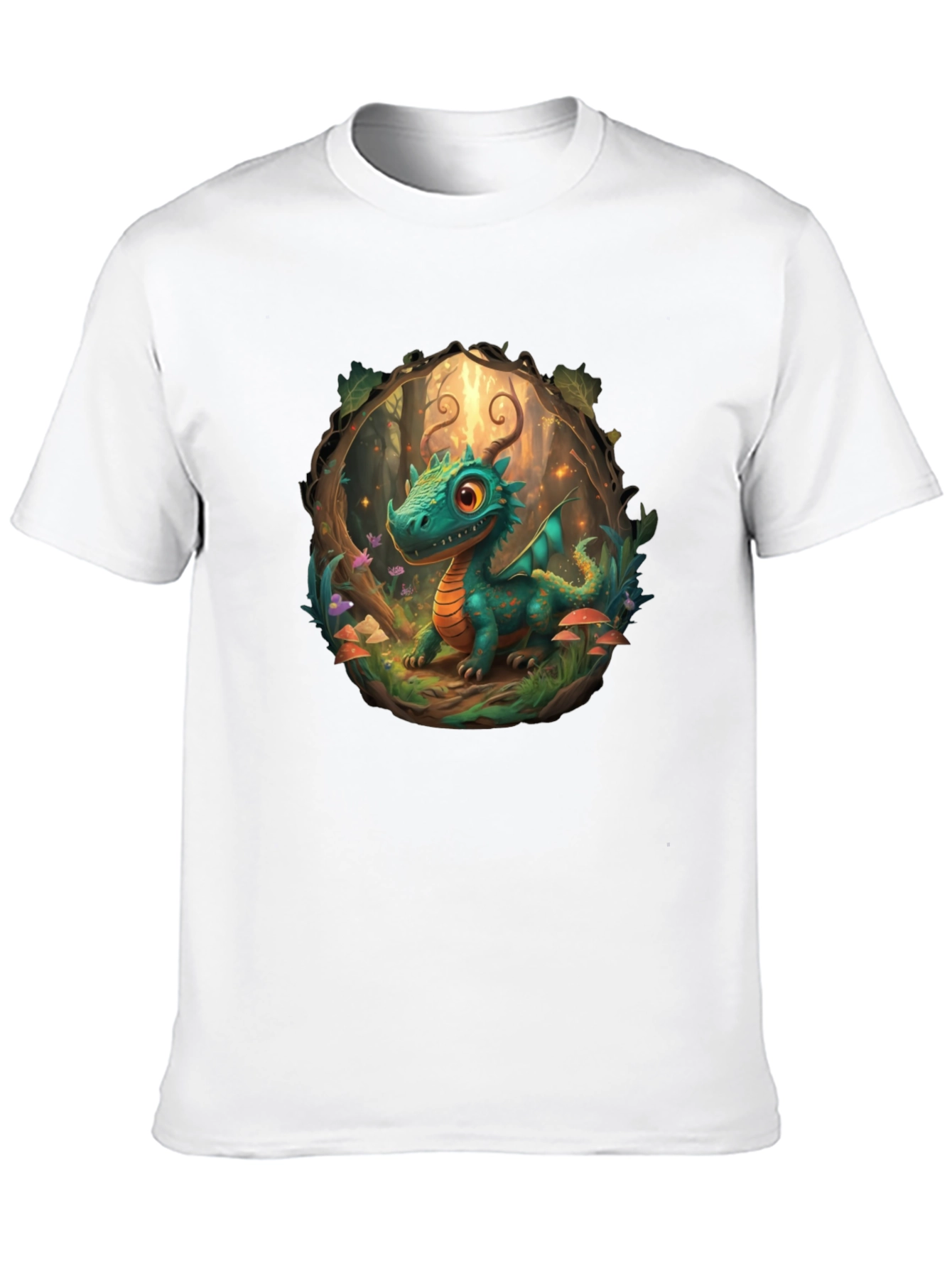 Dragon Forest T-Shirt - Cartoon Style