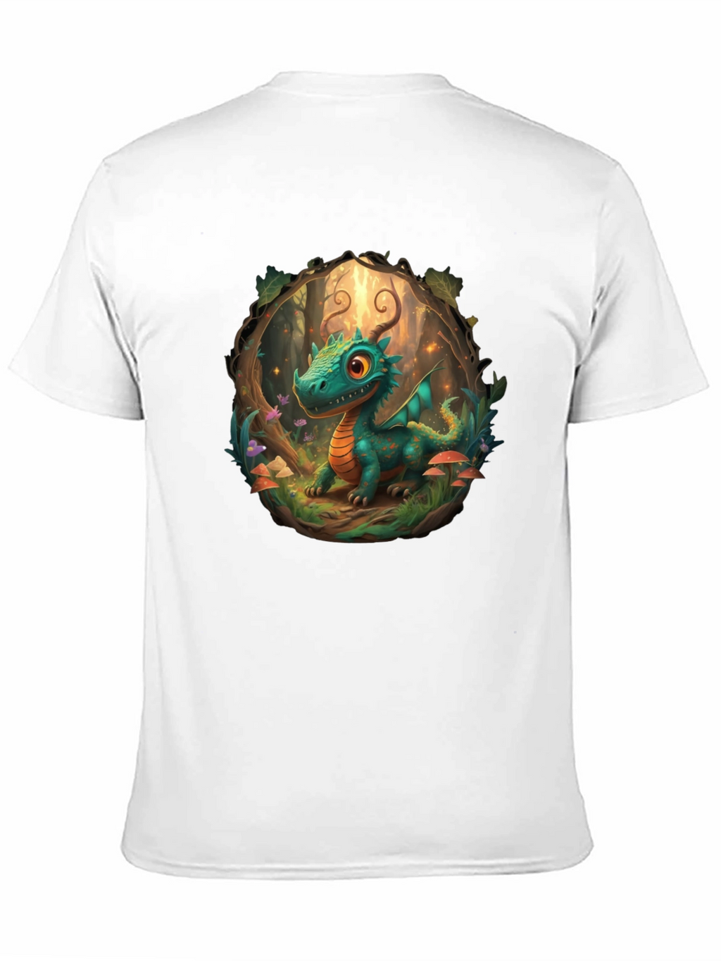 Dragon Forest T-Shirt - Cartoon Style