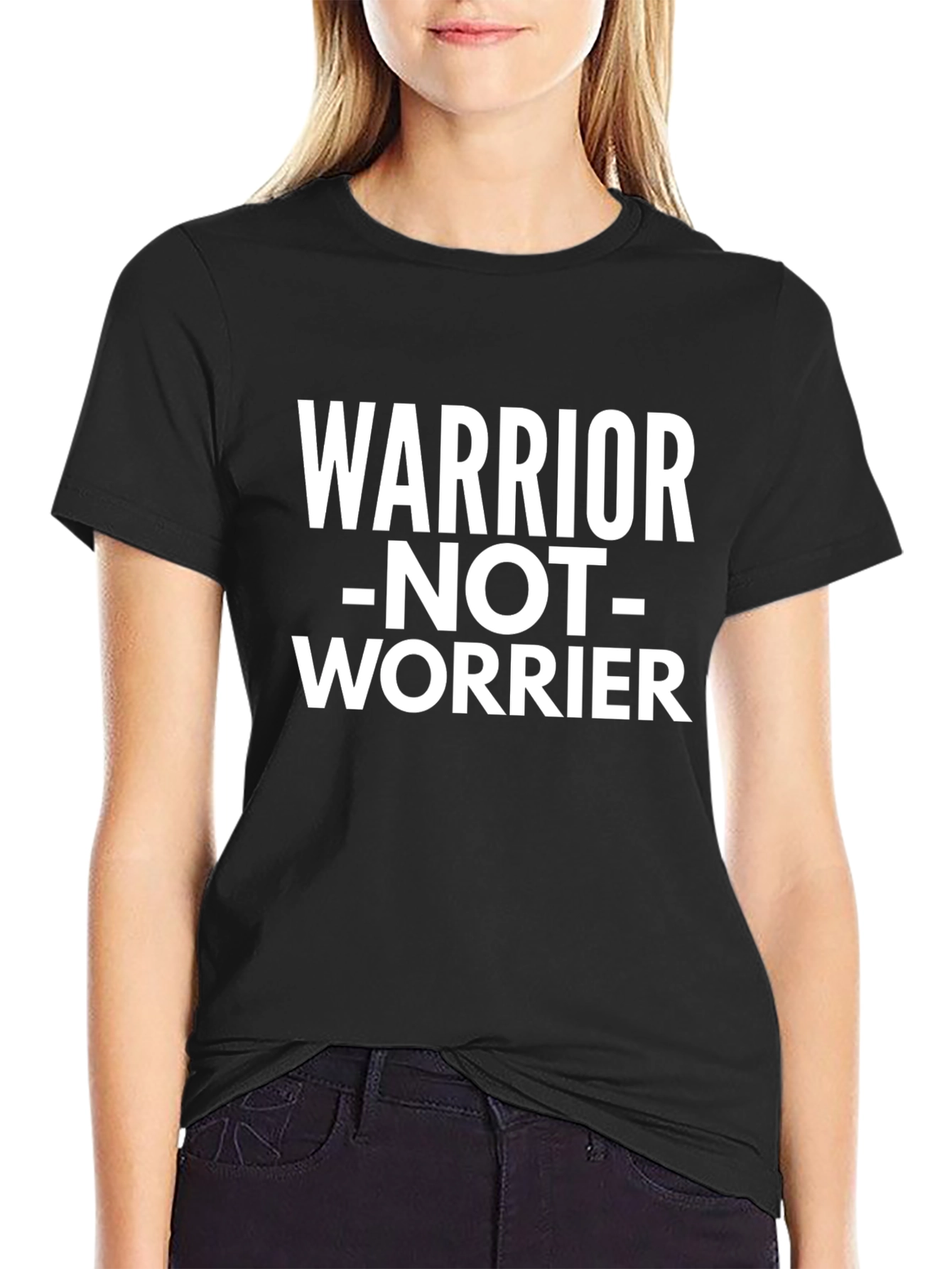 Warrior Not Worrier Graphic T-Shirt
