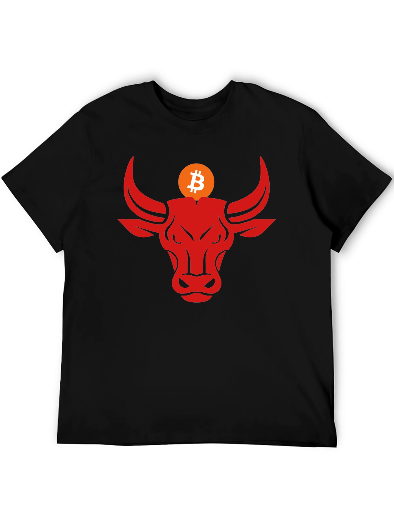 Bitcoin Bull Black T-Shirt - Crypto Trader Apparel