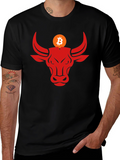 Bitcoin Bull Black T-Shirt - Crypto Trader Apparel