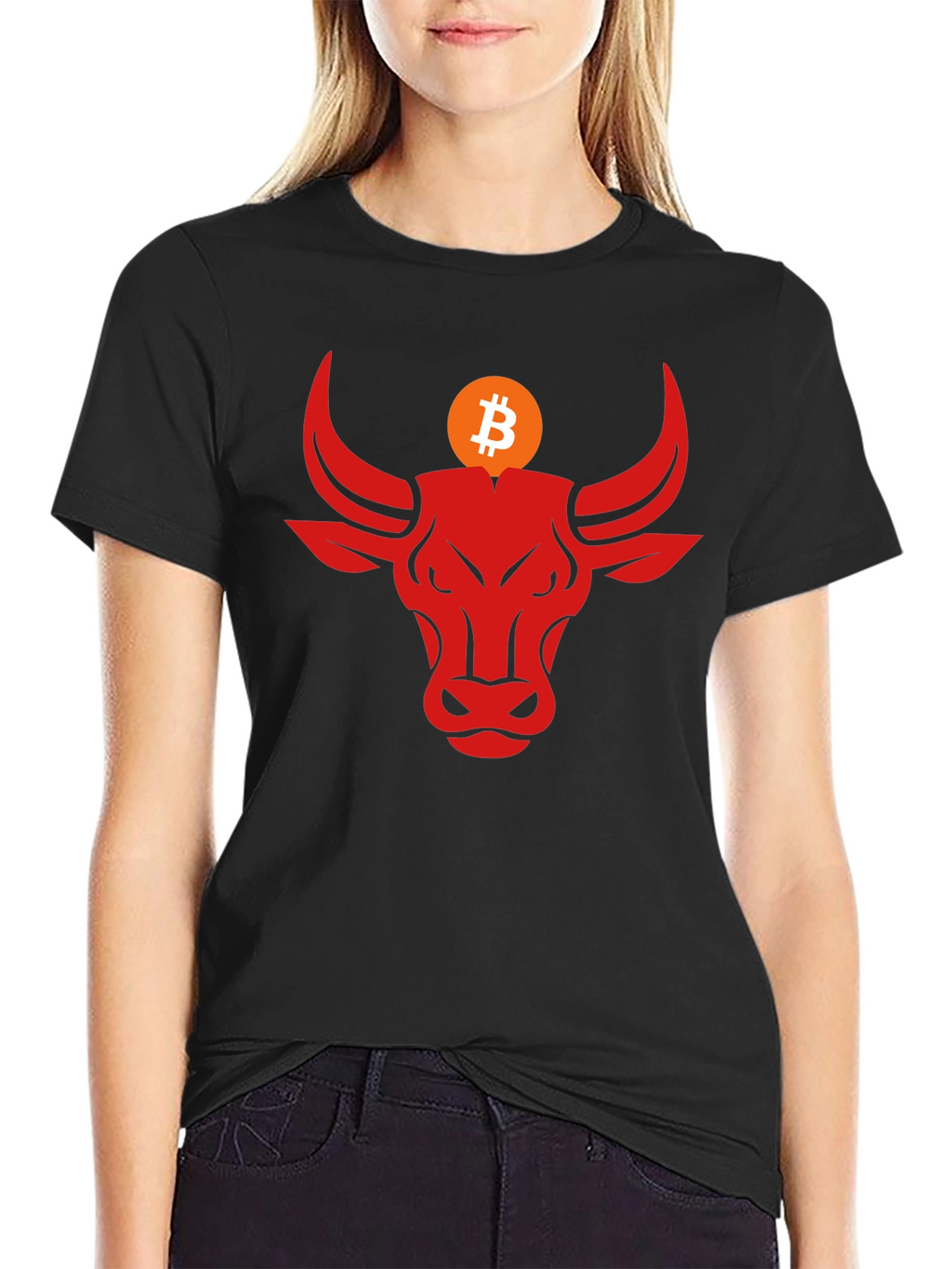Bitcoin Bull Black T-Shirt - Crypto Trader Apparel