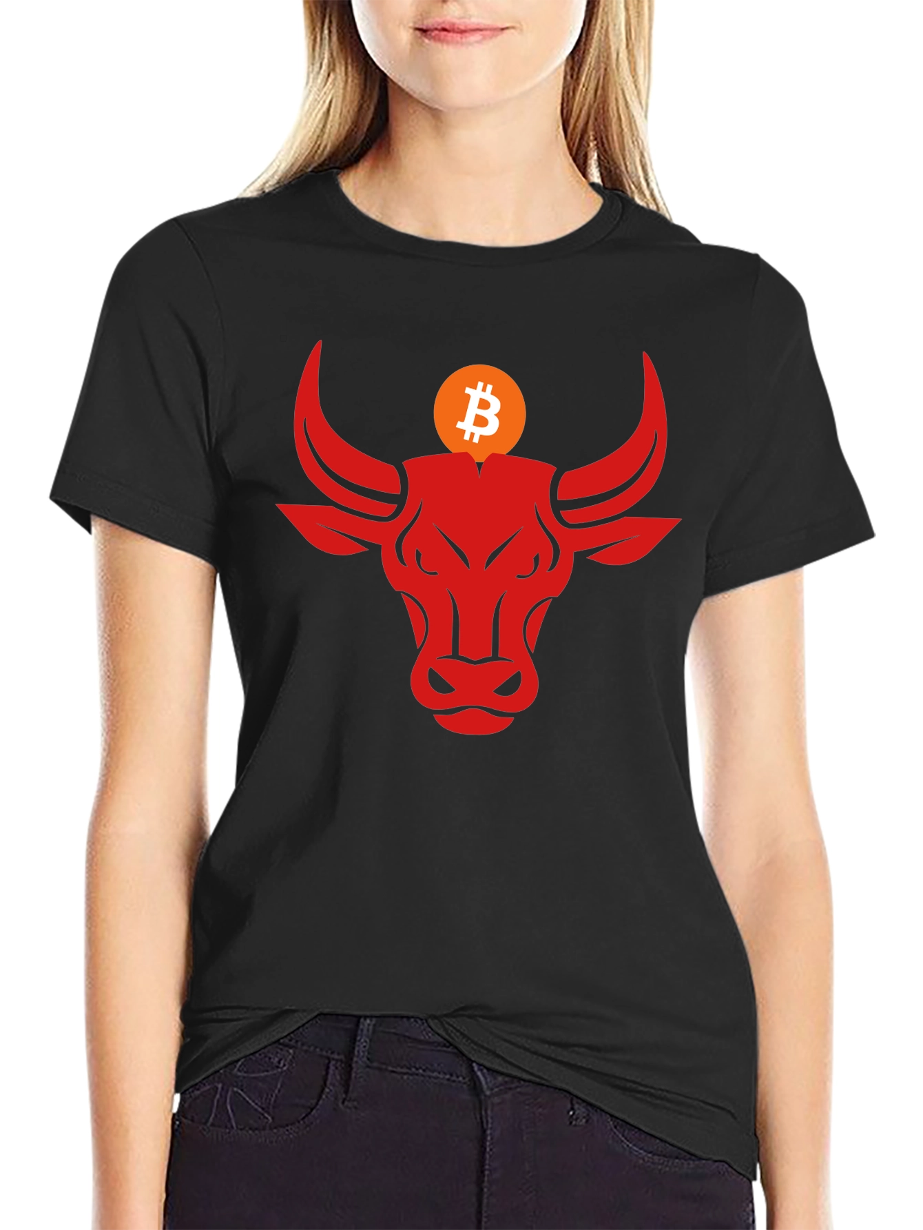 Bitcoin Bull Black T-Shirt - Crypto Trader Apparel