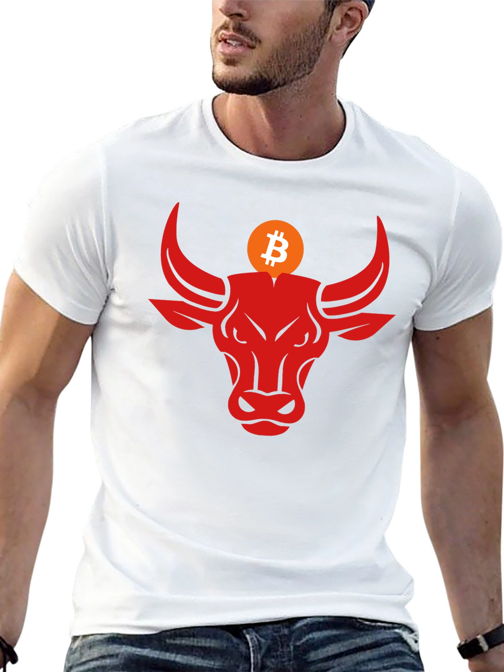 Bitcoin Bull Black T-Shirt - Crypto Trader Apparel