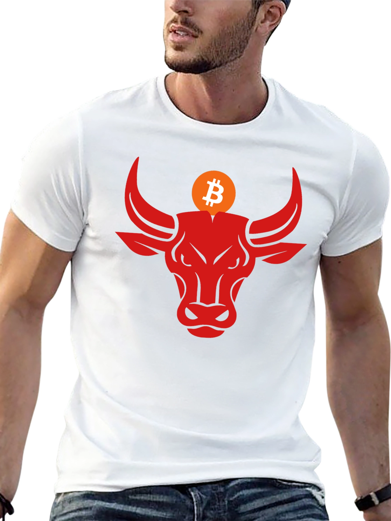 Bitcoin Bull Black T-Shirt - Crypto Trader Apparel