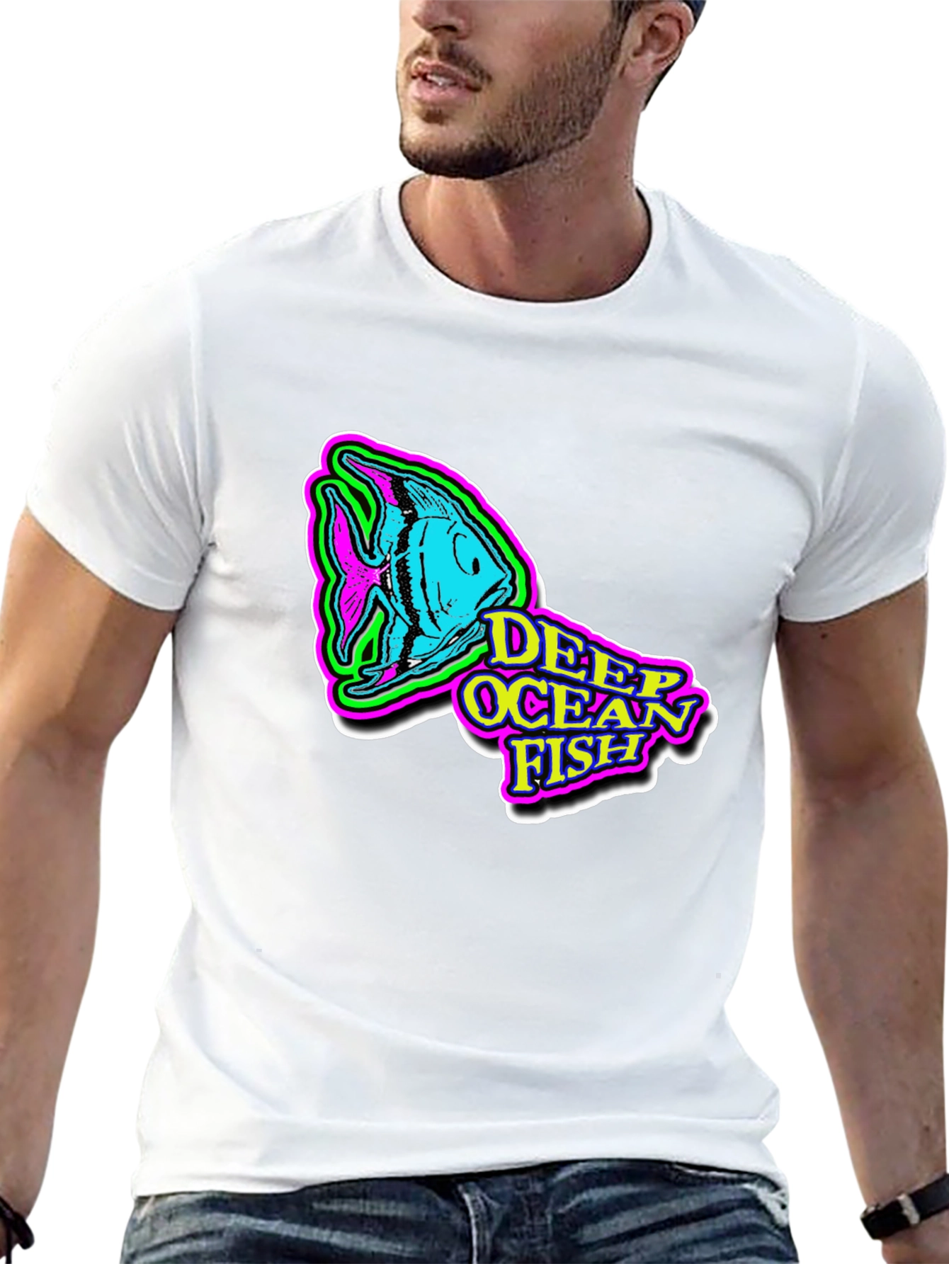 Deep Ocean Fish Graphic T-Shirt