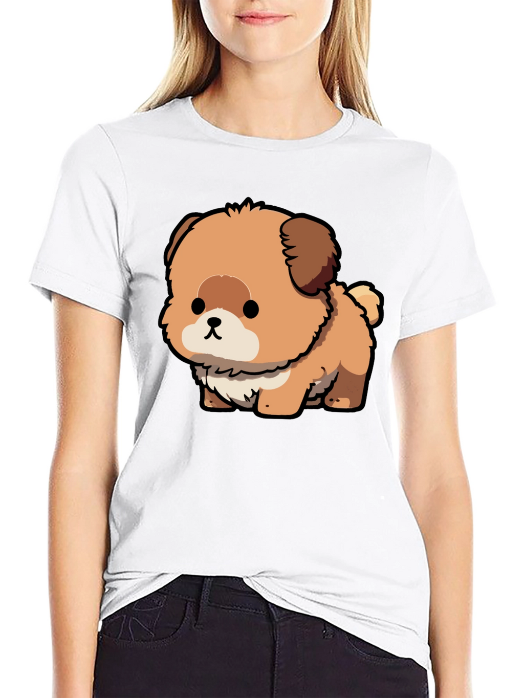 Cute Cartoon Dog Graphic Tee