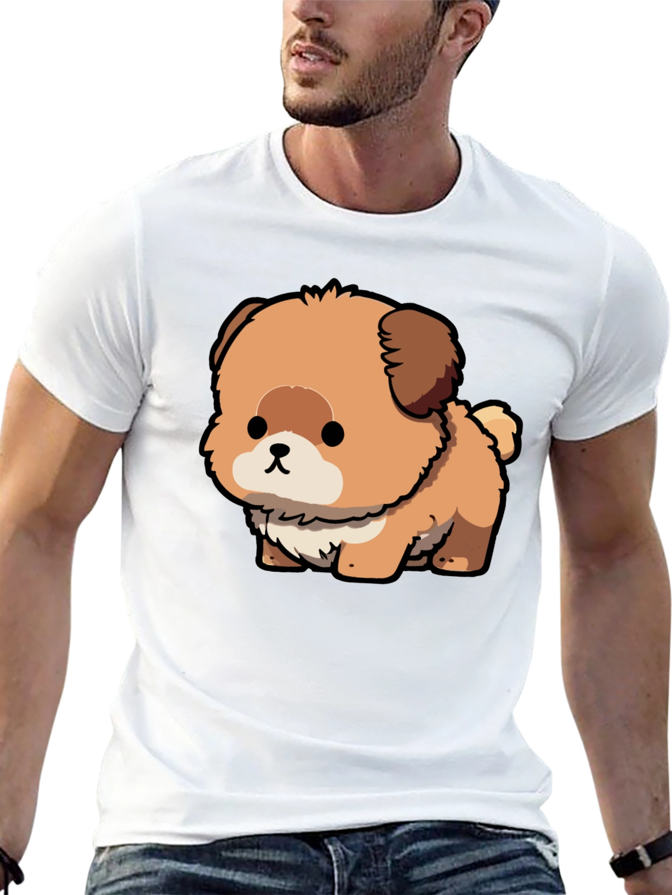 Cute Cartoon Dog Graphic Tee