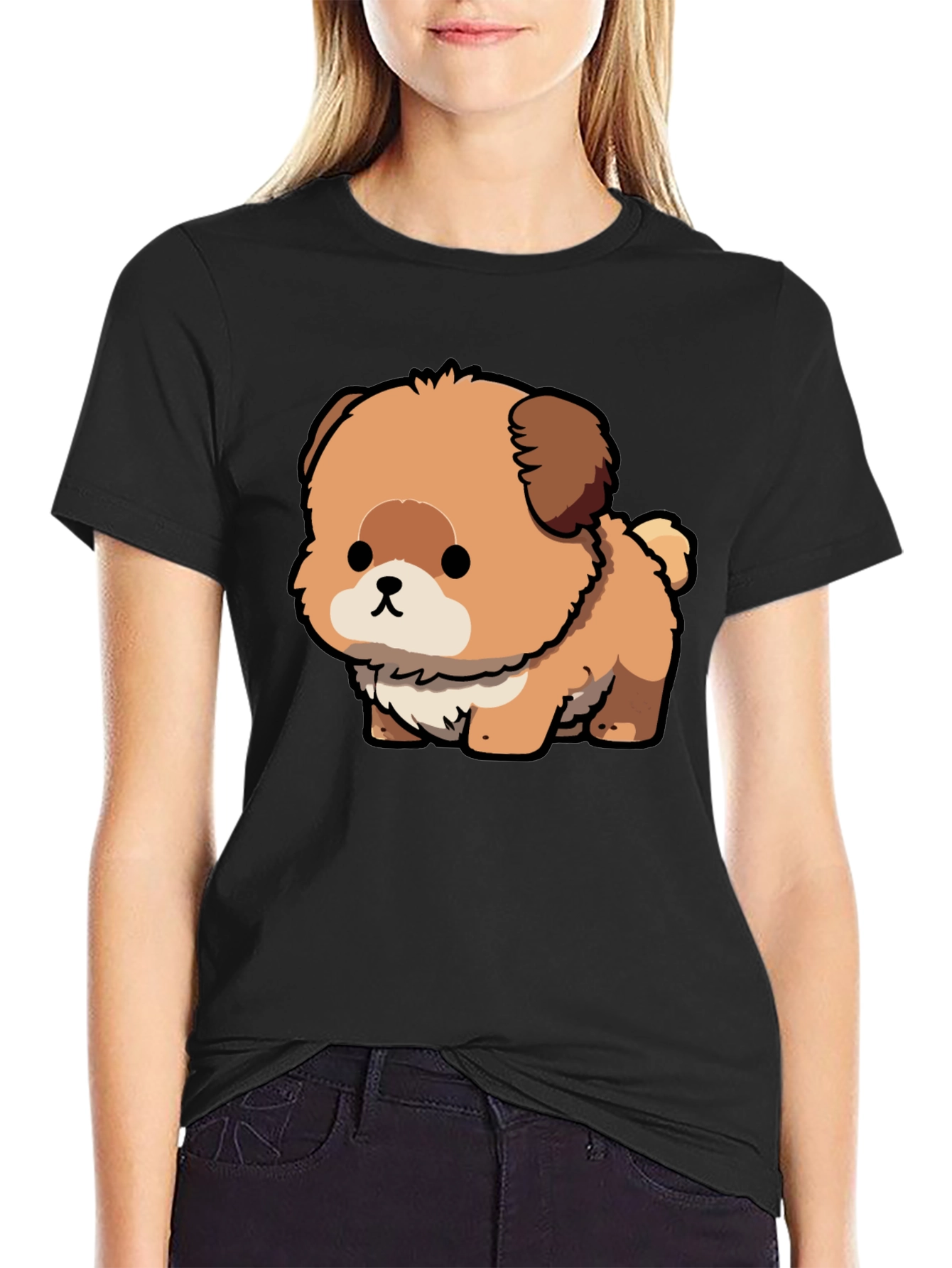 Cute Cartoon Dog Graphic Tee