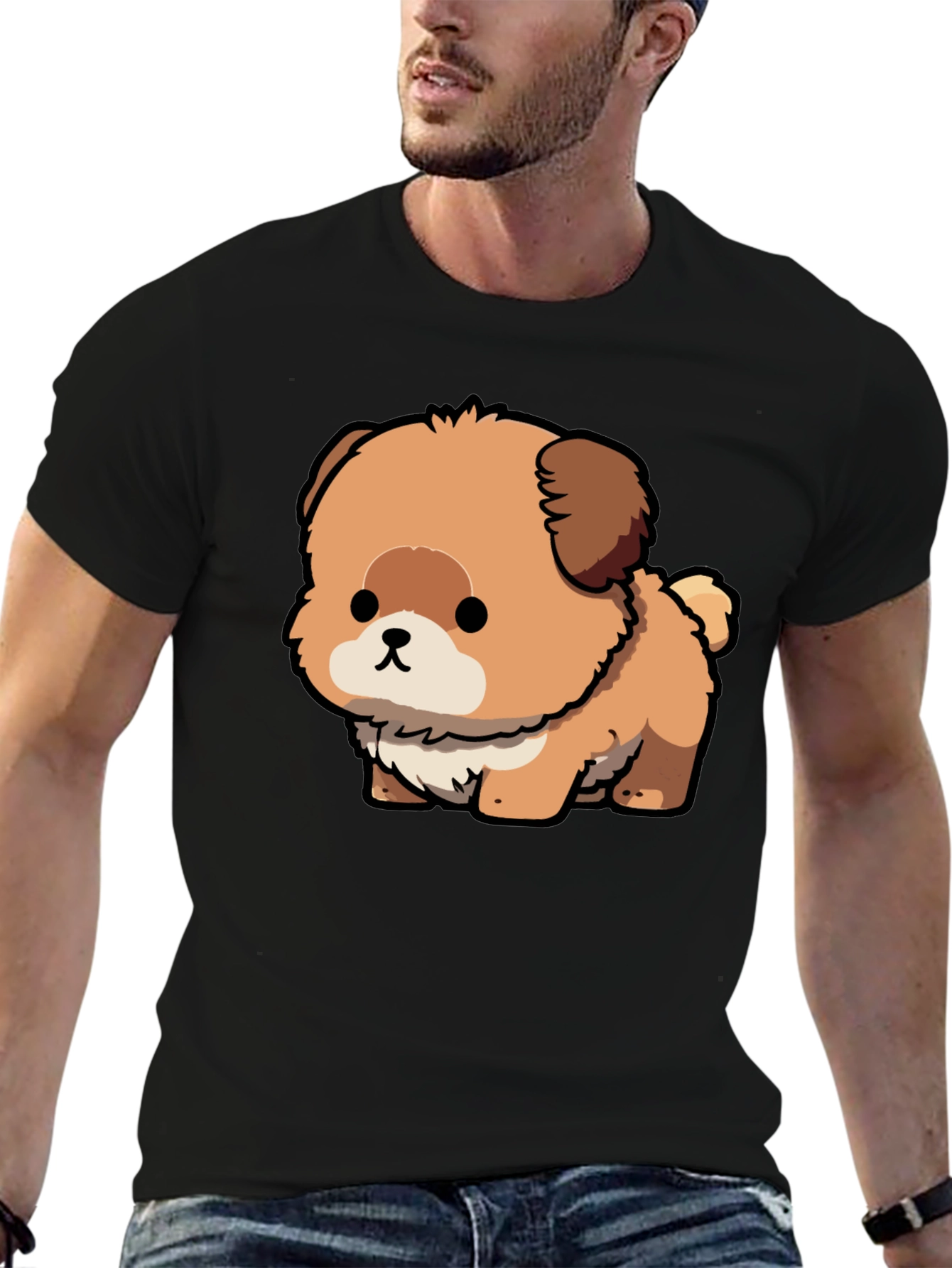 Cute Cartoon Dog Graphic Tee