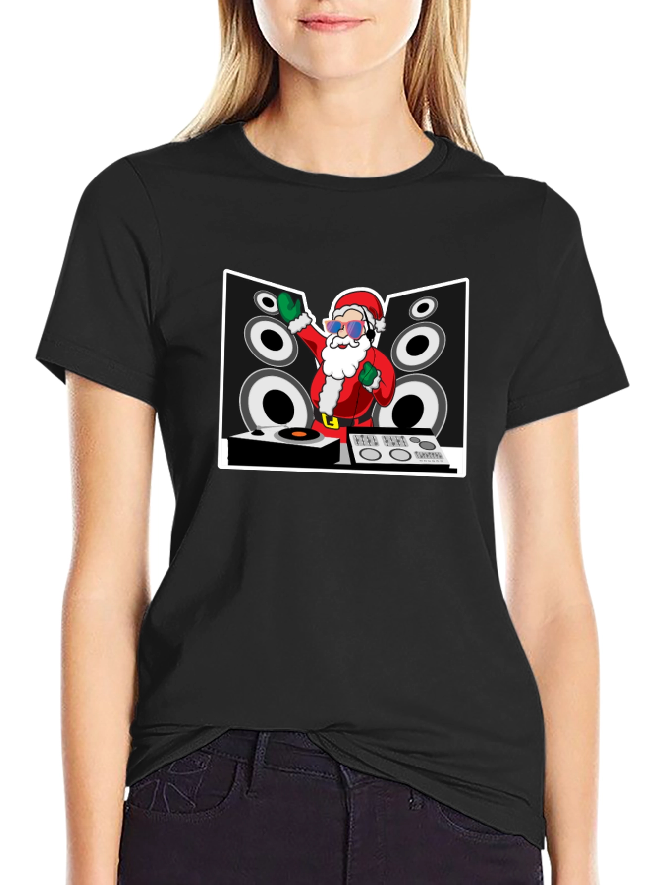 DJ Santa Claus Graphic Tee