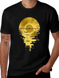 Golden Record Drip Graphic Tee