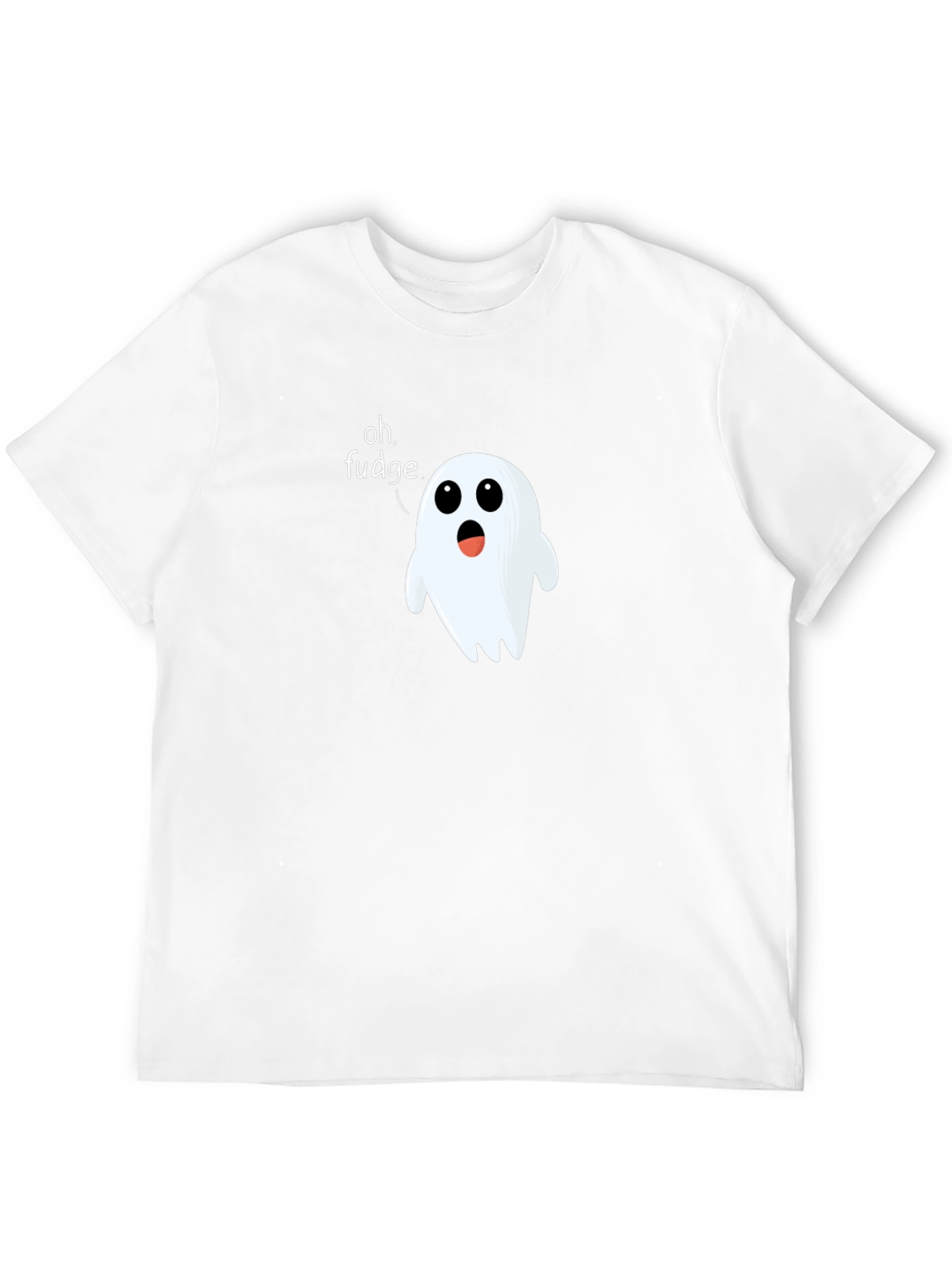 Oh Fudge Ghost T-Shirt Funny Halloween Tee