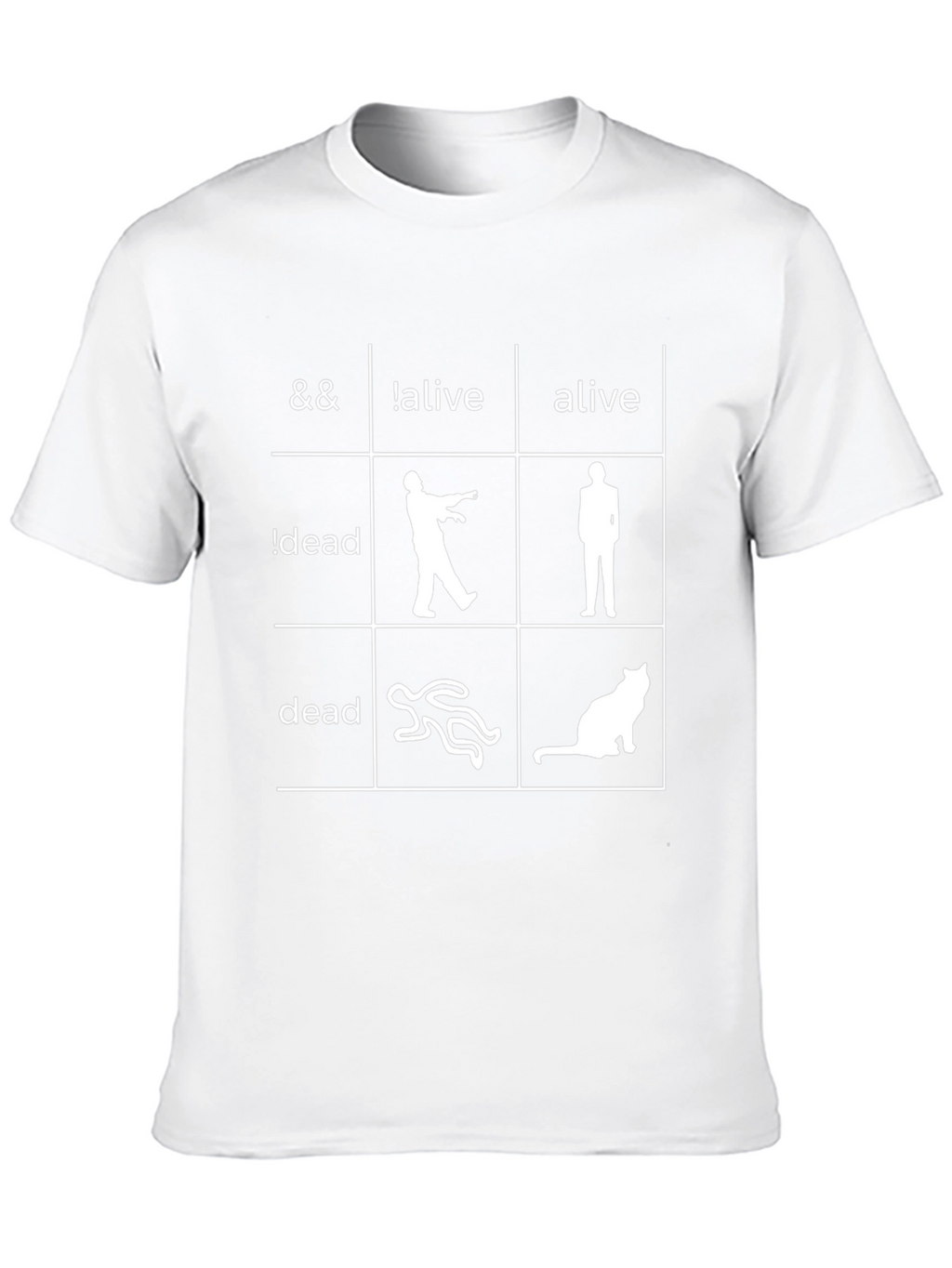 Funny Logic Grid Graphic Novelty T-Shirt