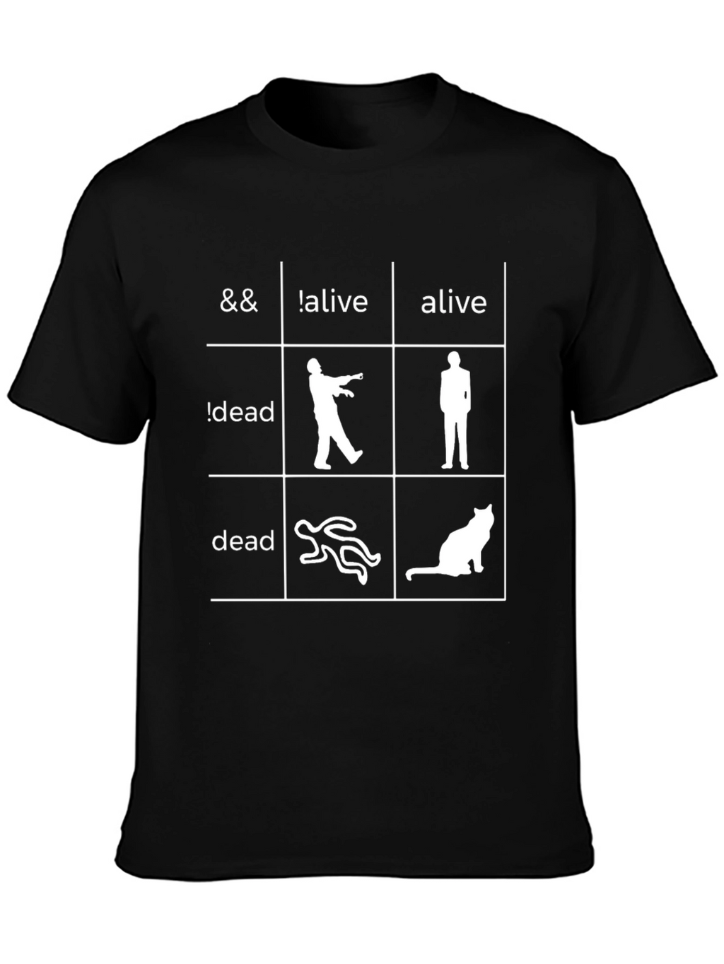 Funny Logic Grid Graphic Novelty T-Shirt