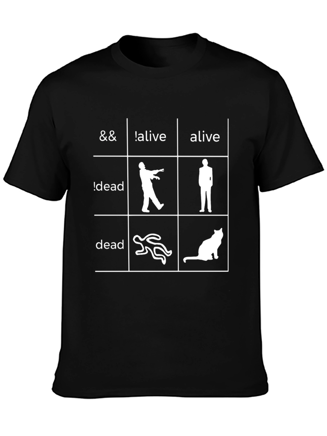 Funny Logic Grid Graphic Novelty T-Shirt