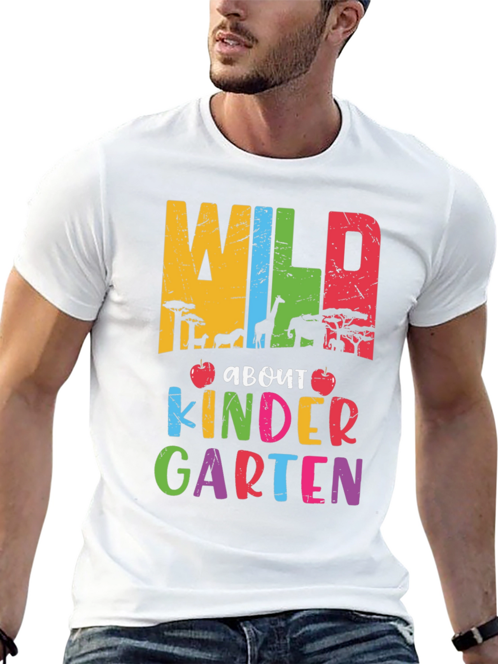 Wild About Kindergarten Teacher T-Shirt