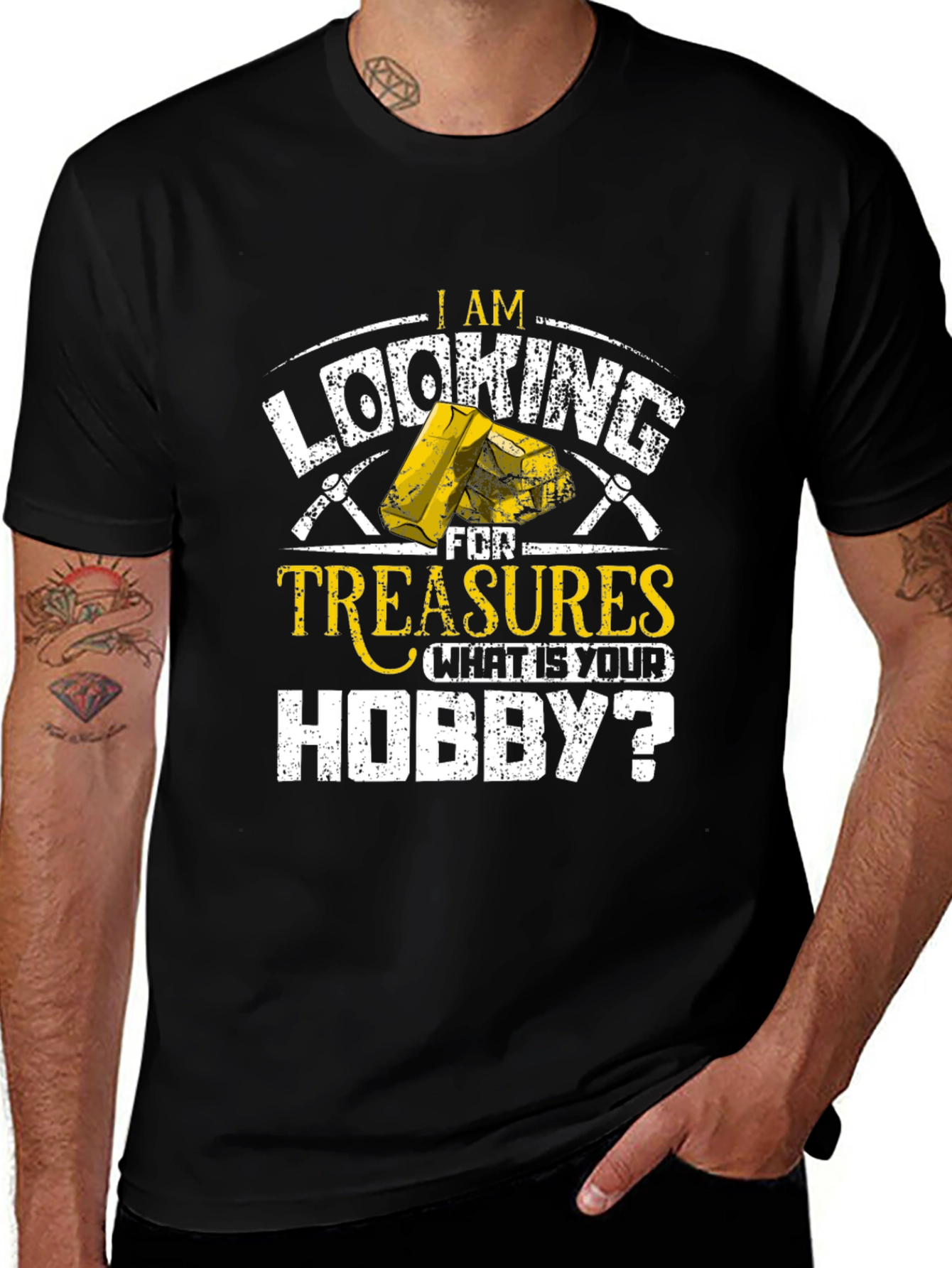 Treasure Hunting Hobbyist T-Shirt - Black
