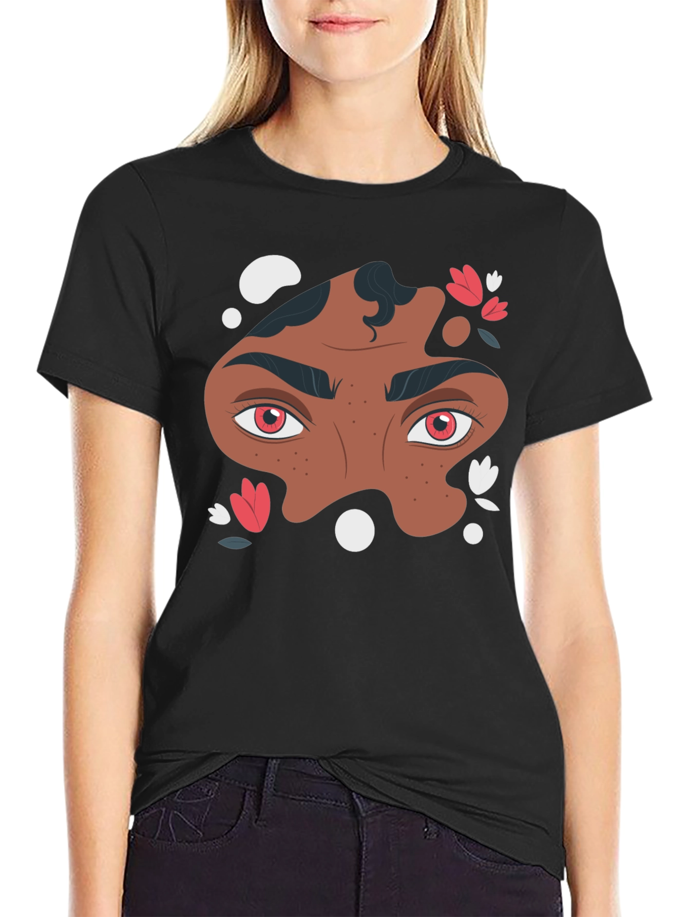 Abstract Eye Graphic Tee - Unique Design