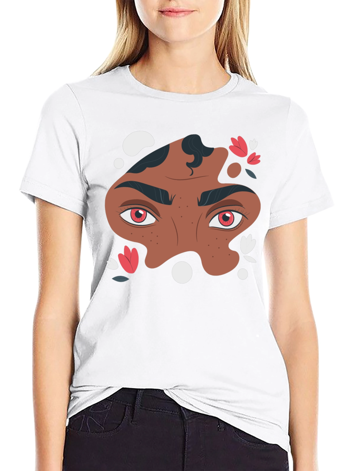 Abstract Eye Graphic Tee - Unique Design
