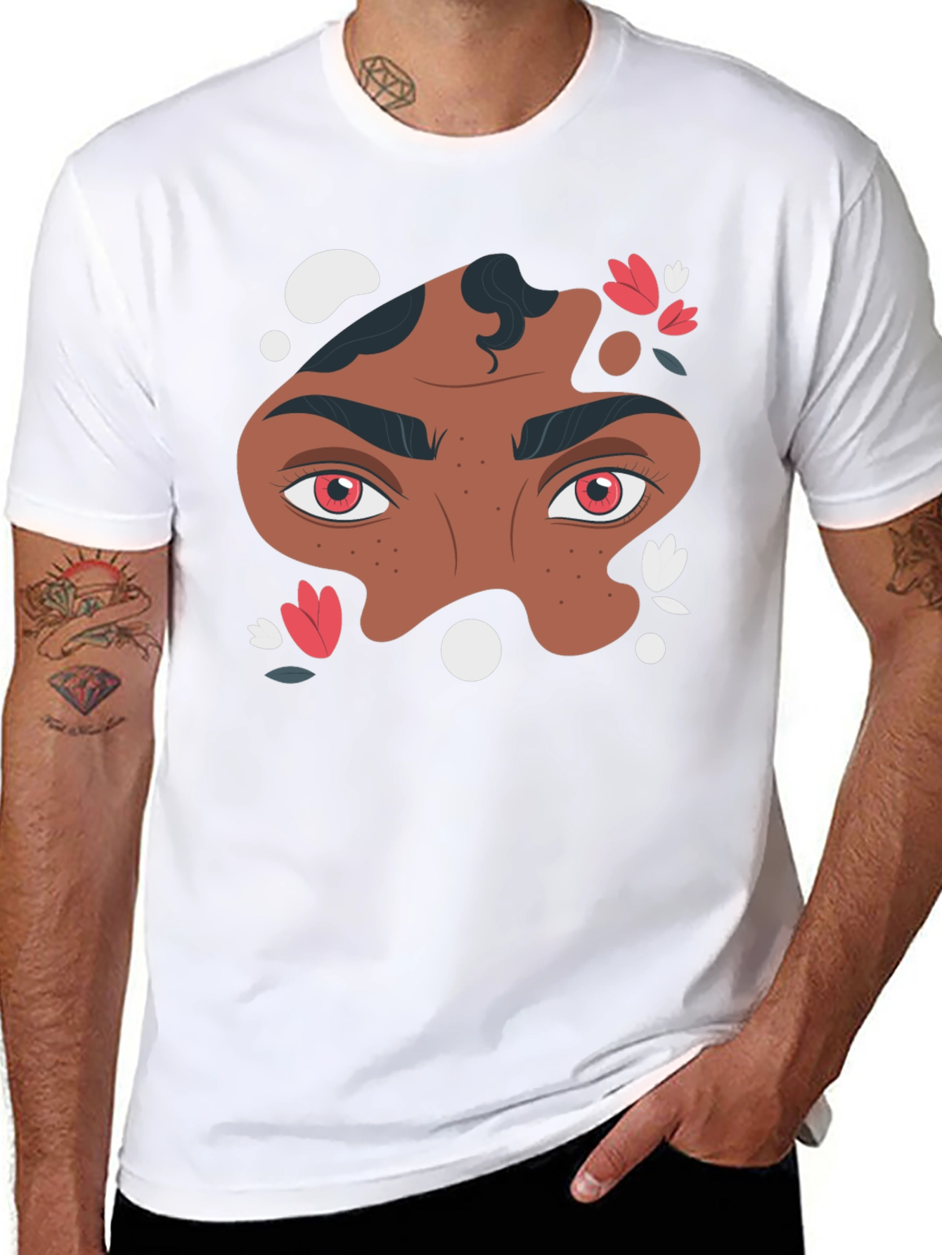Abstract Eye Graphic Tee - Unique Design