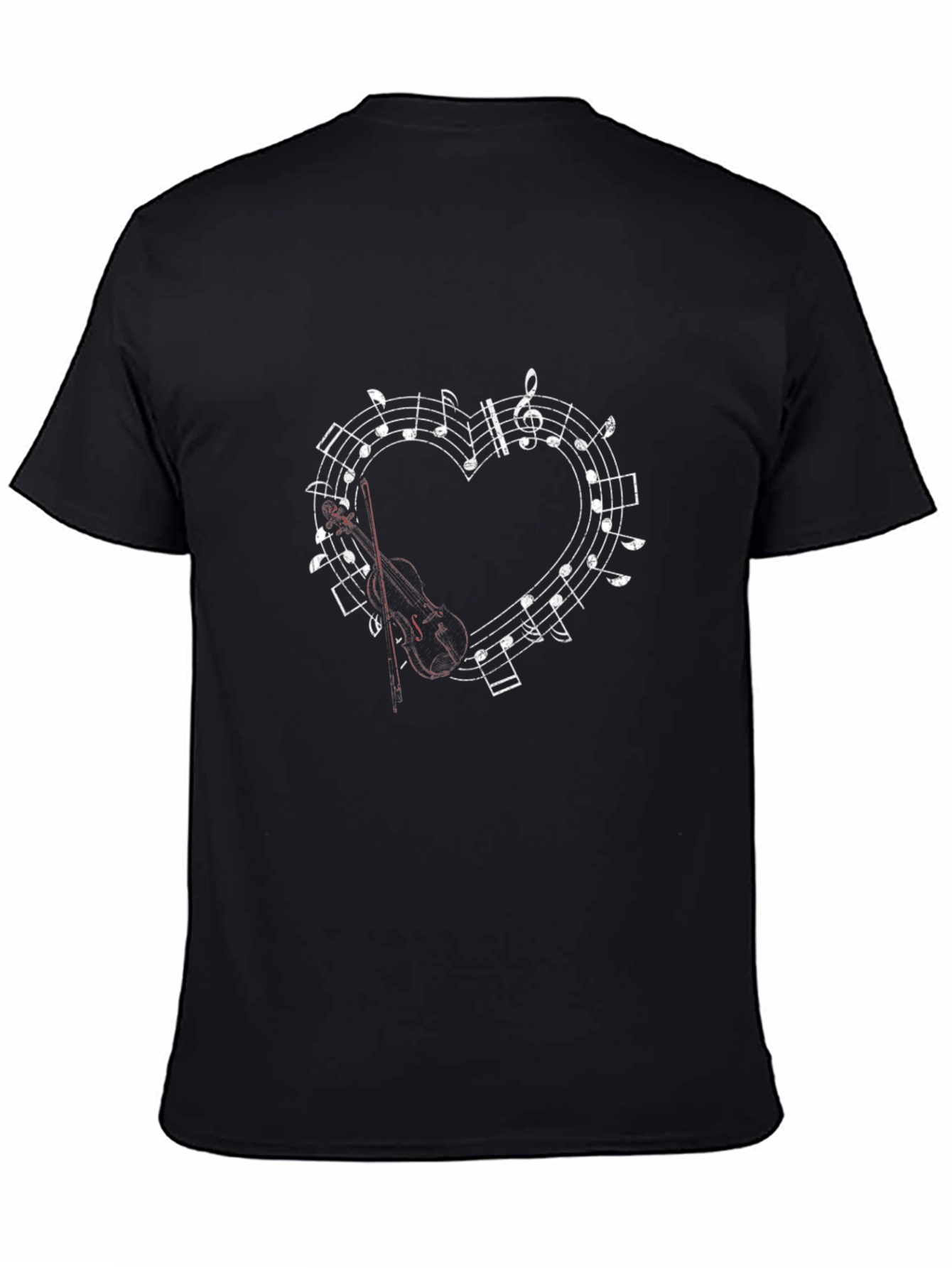 Musical Heart Violin Graphic Tee