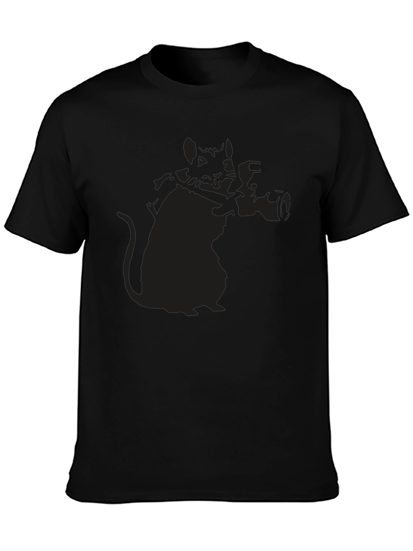Banksy Rat Photographer Black T-Shirt - Street Art Style