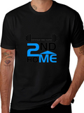 Gym is My 2nd Home Black T-Shirt