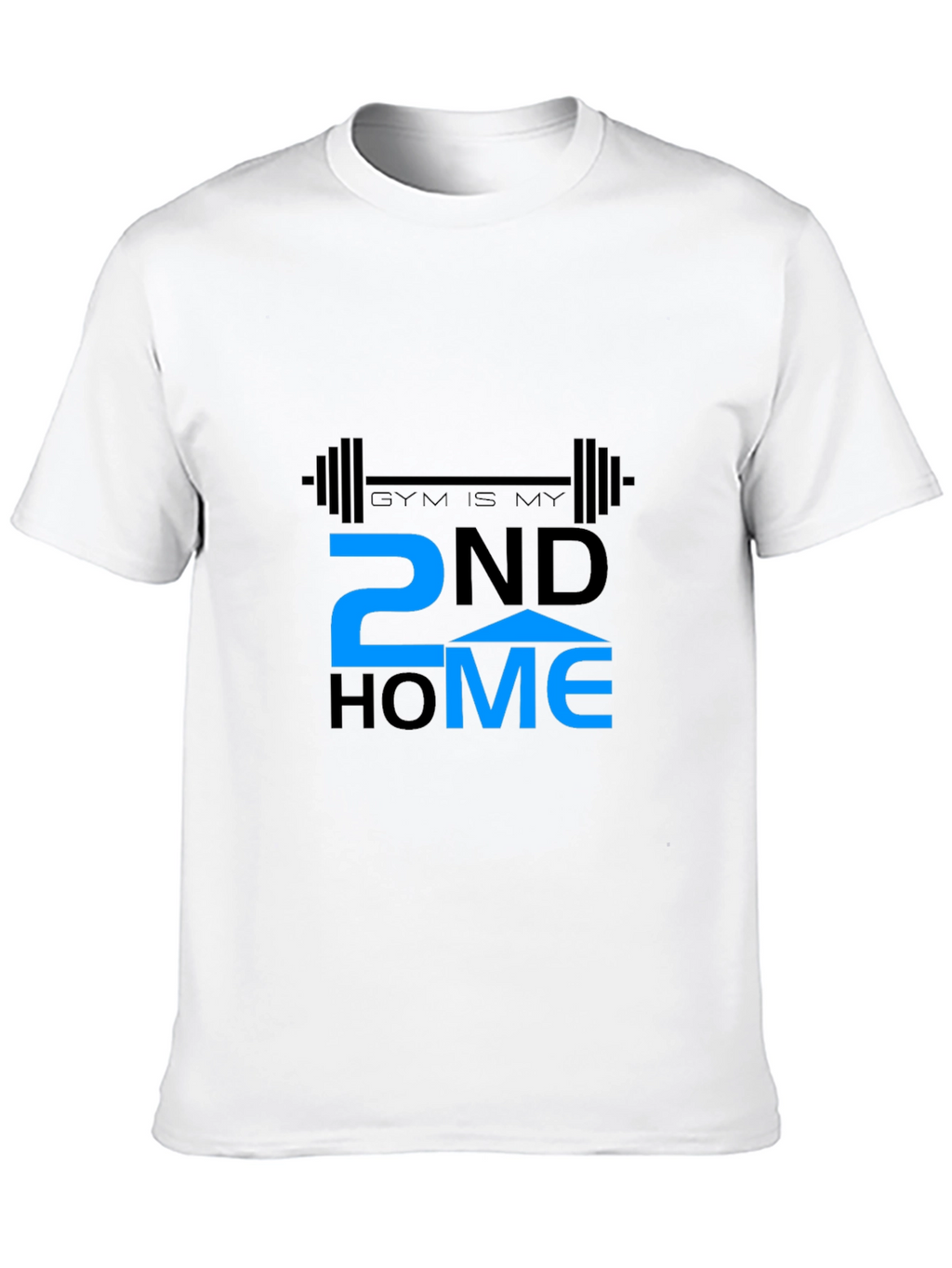 Gym is My 2nd Home Black T-Shirt