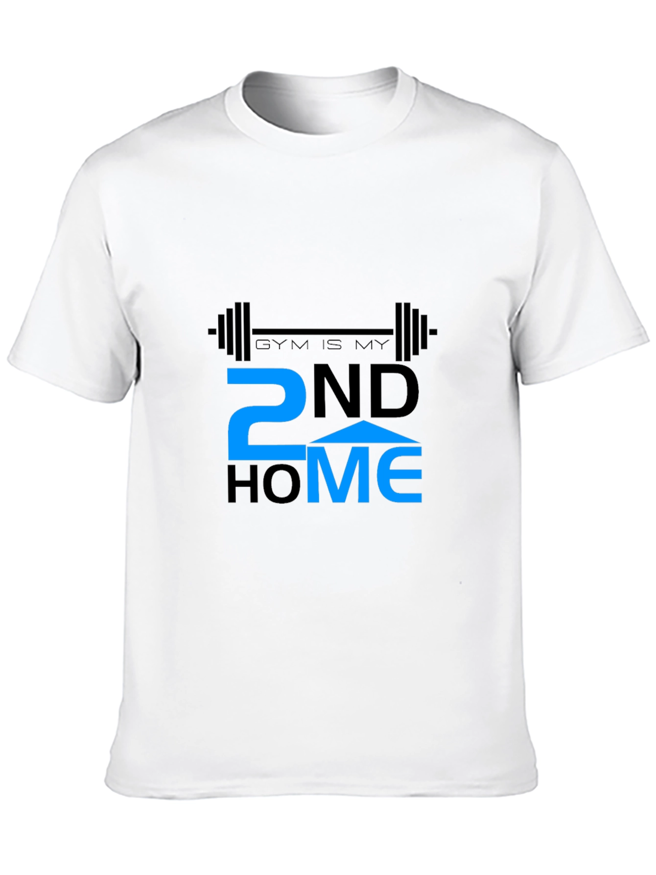 Gym is My 2nd Home Black T-Shirt