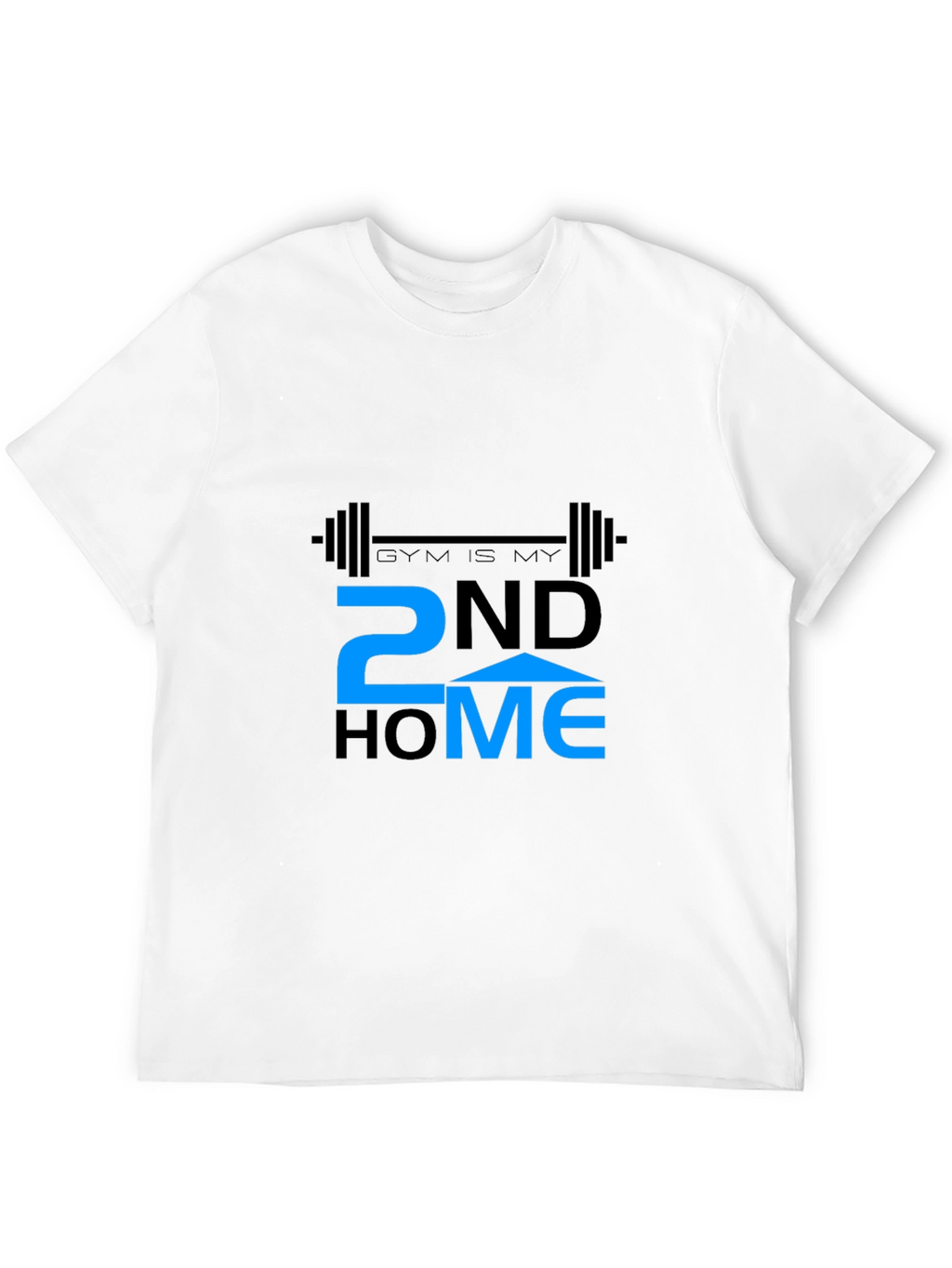 Gym is My 2nd Home Black T-Shirt