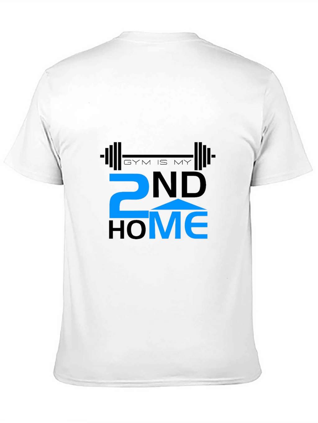 Gym is My 2nd Home Black T-Shirt