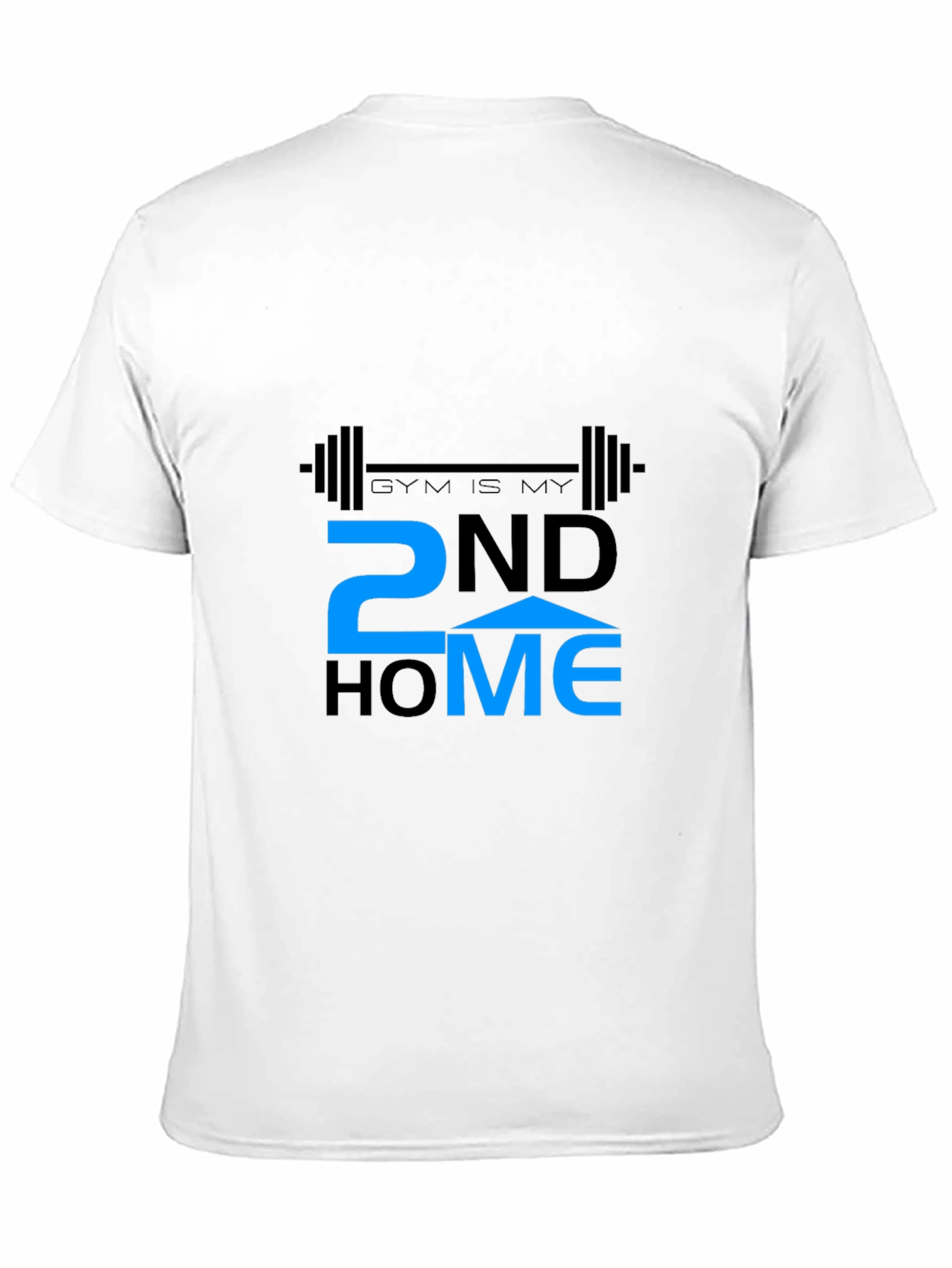 Gym is My 2nd Home Black T-Shirt