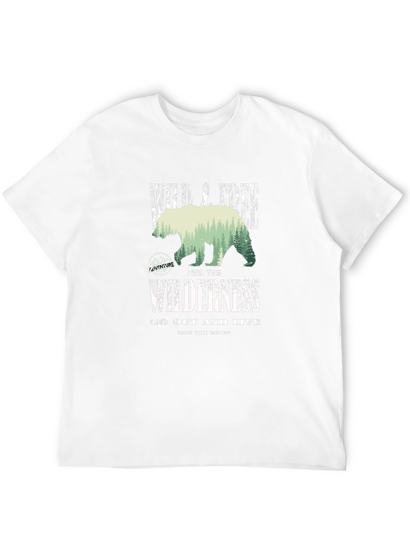 Wilderness Bear Graphic T-Shirt - Adventure Ready