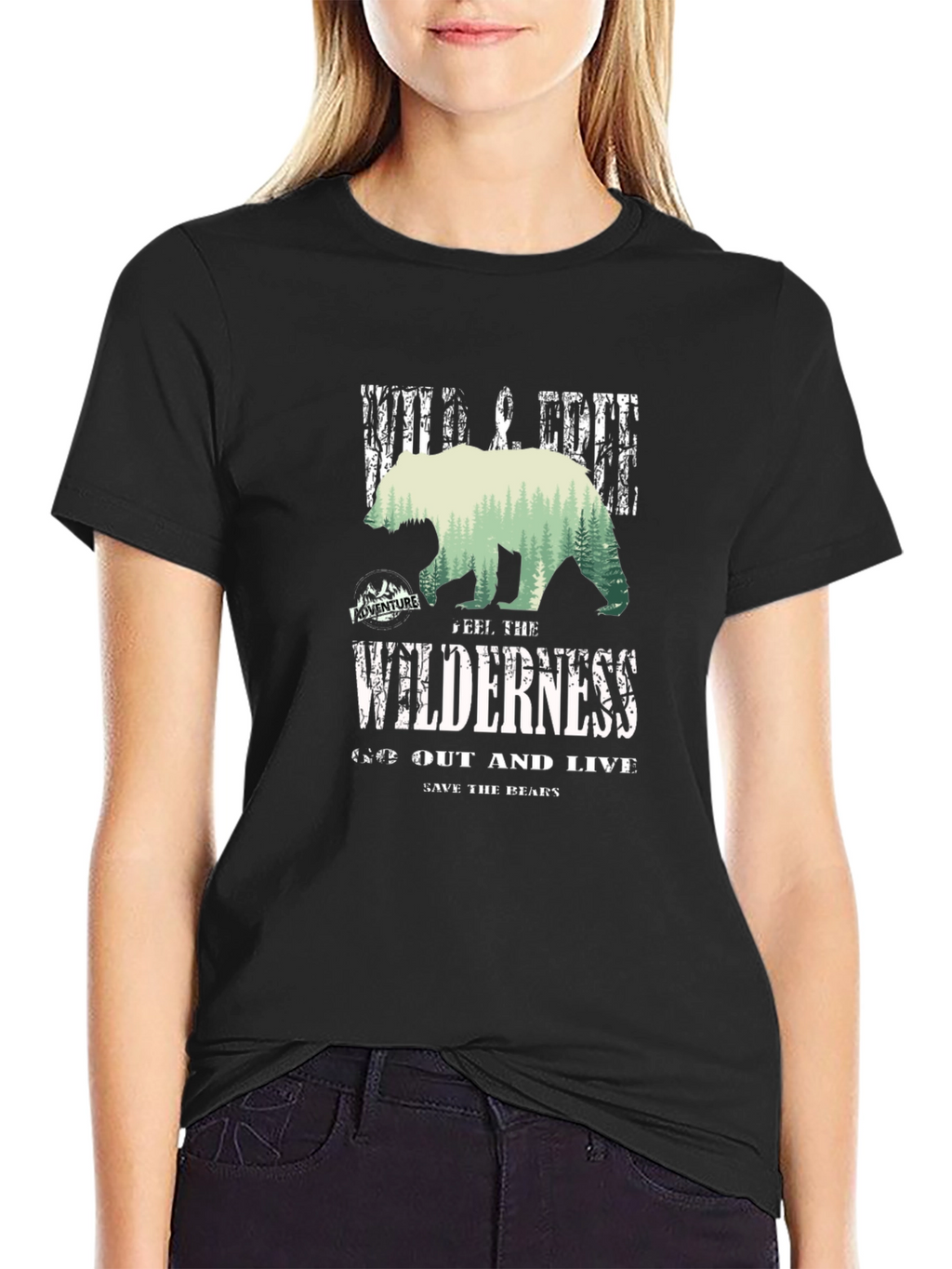 Wilderness Bear Graphic T-Shirt - Adventure Ready