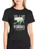 Wilderness Bear Graphic T-Shirt - Adventure Ready