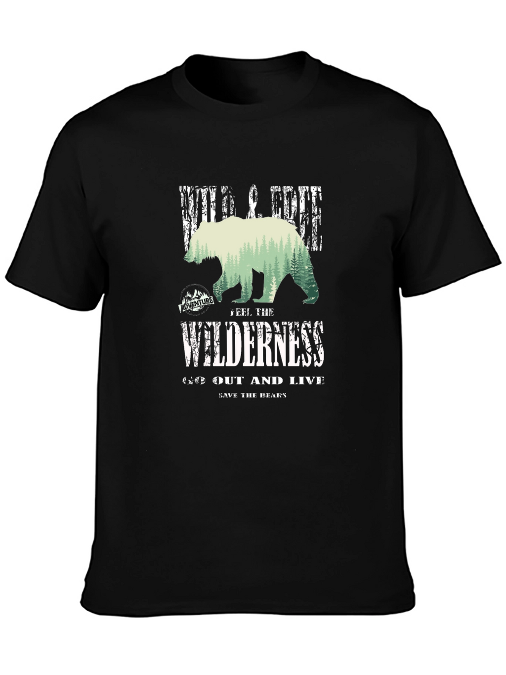 Wilderness Bear Graphic T-Shirt - Adventure Ready