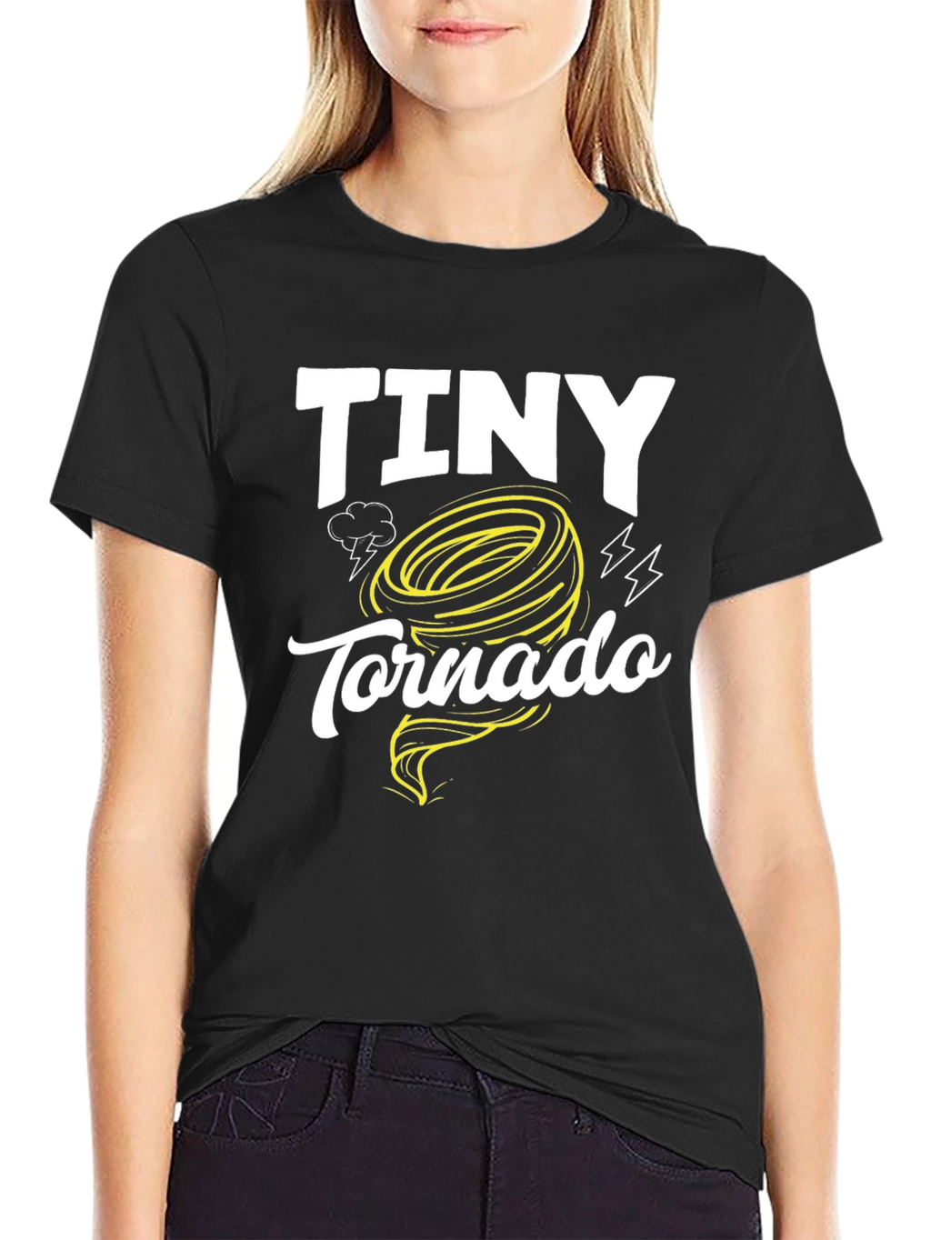 Tiny Tornado Graphic T-Shirt - Black