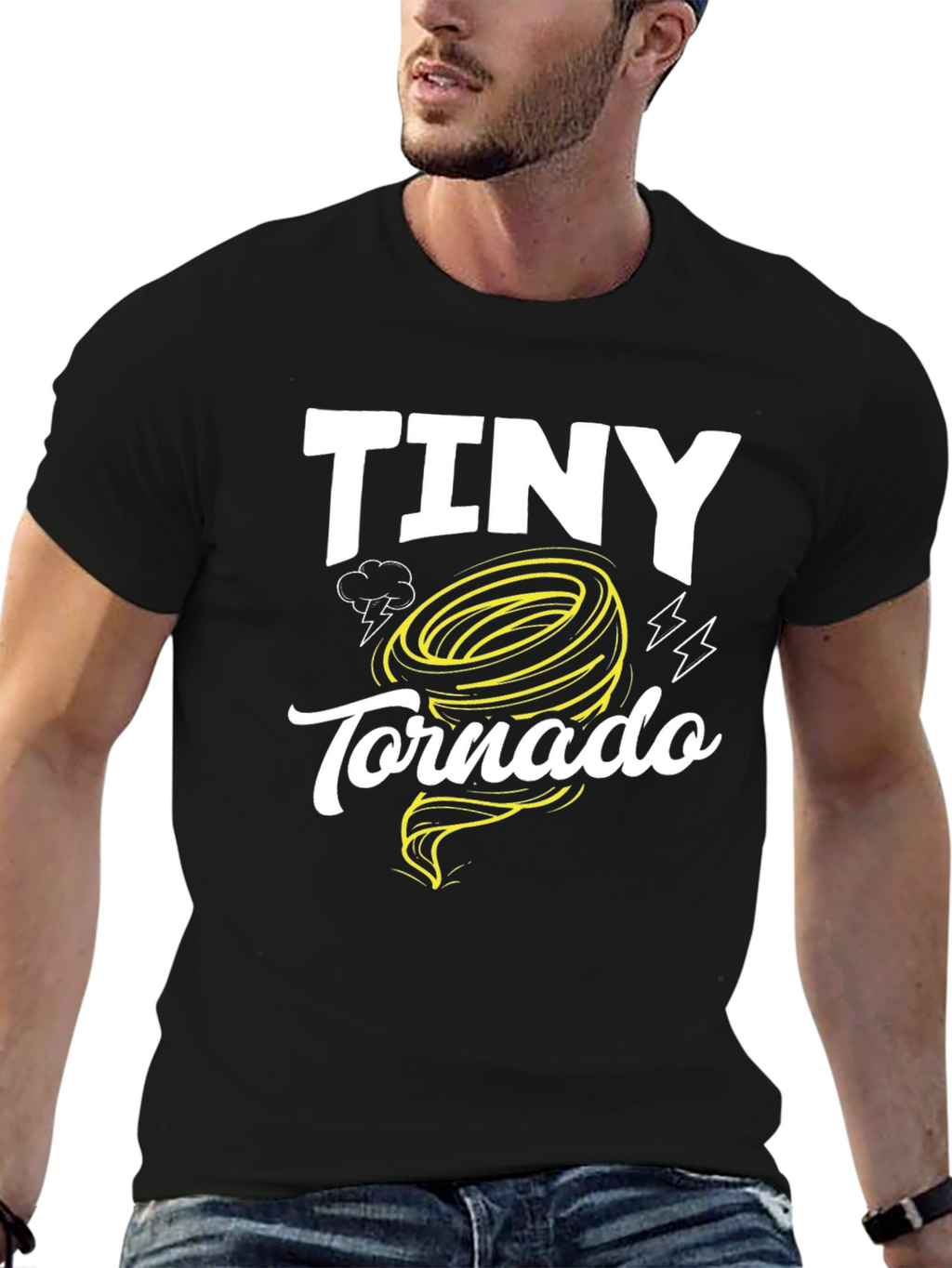 Tiny Tornado Graphic T-Shirt - Black